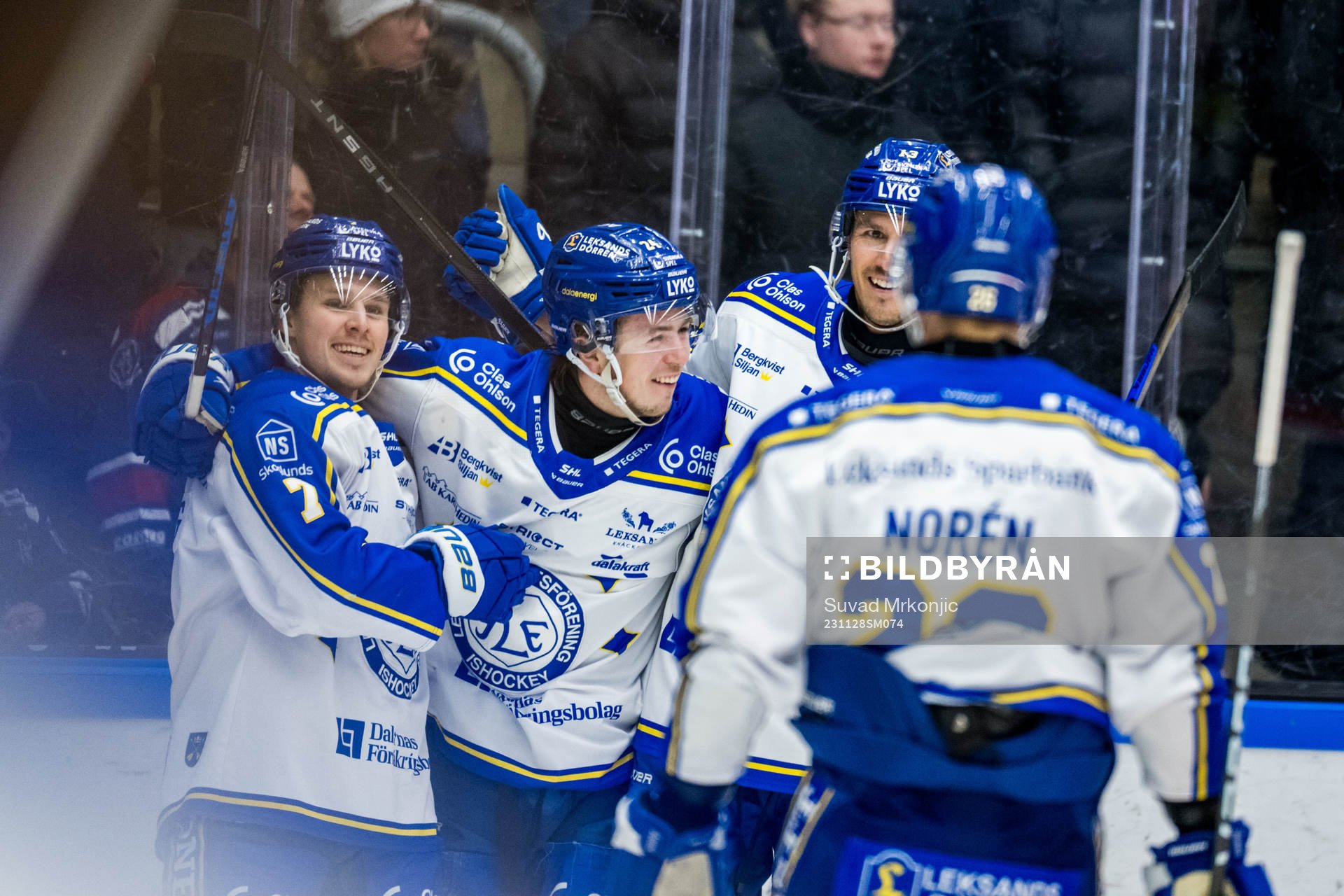 Leksands IFs Arvid Eljas jublar