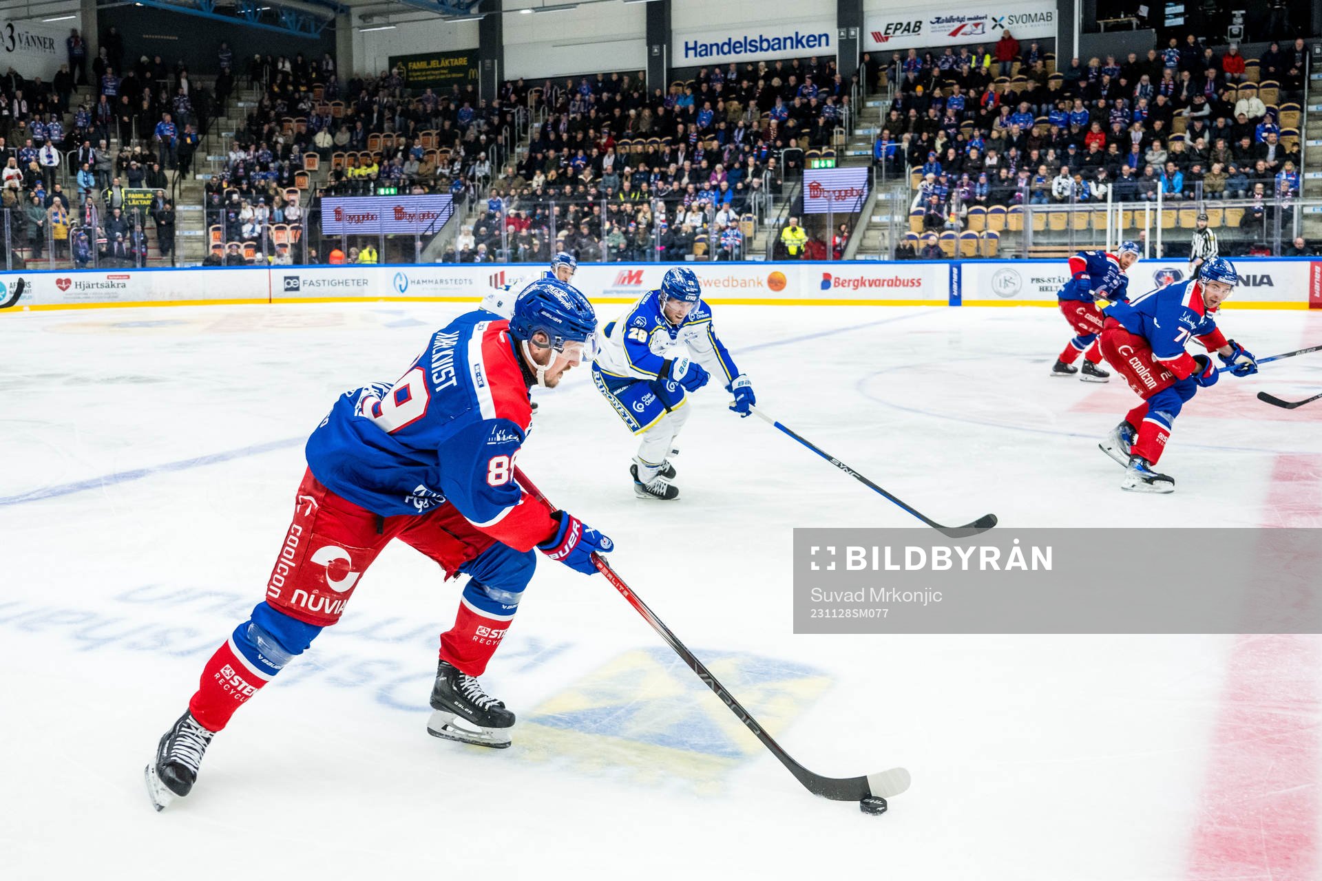 IK Oskarshamns Patrik Karlkvist och Leksands IFs Justin