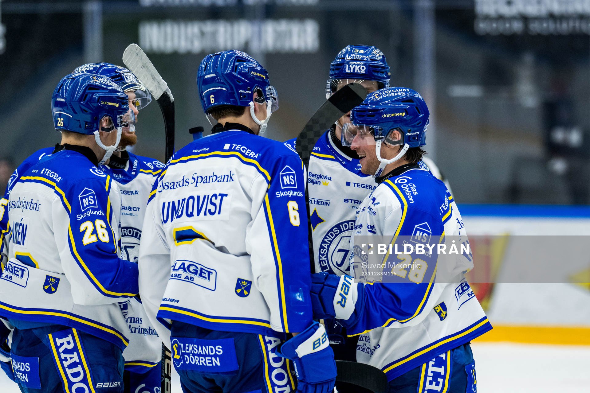 Leksands IFs Justin Glenn Kloos jublar