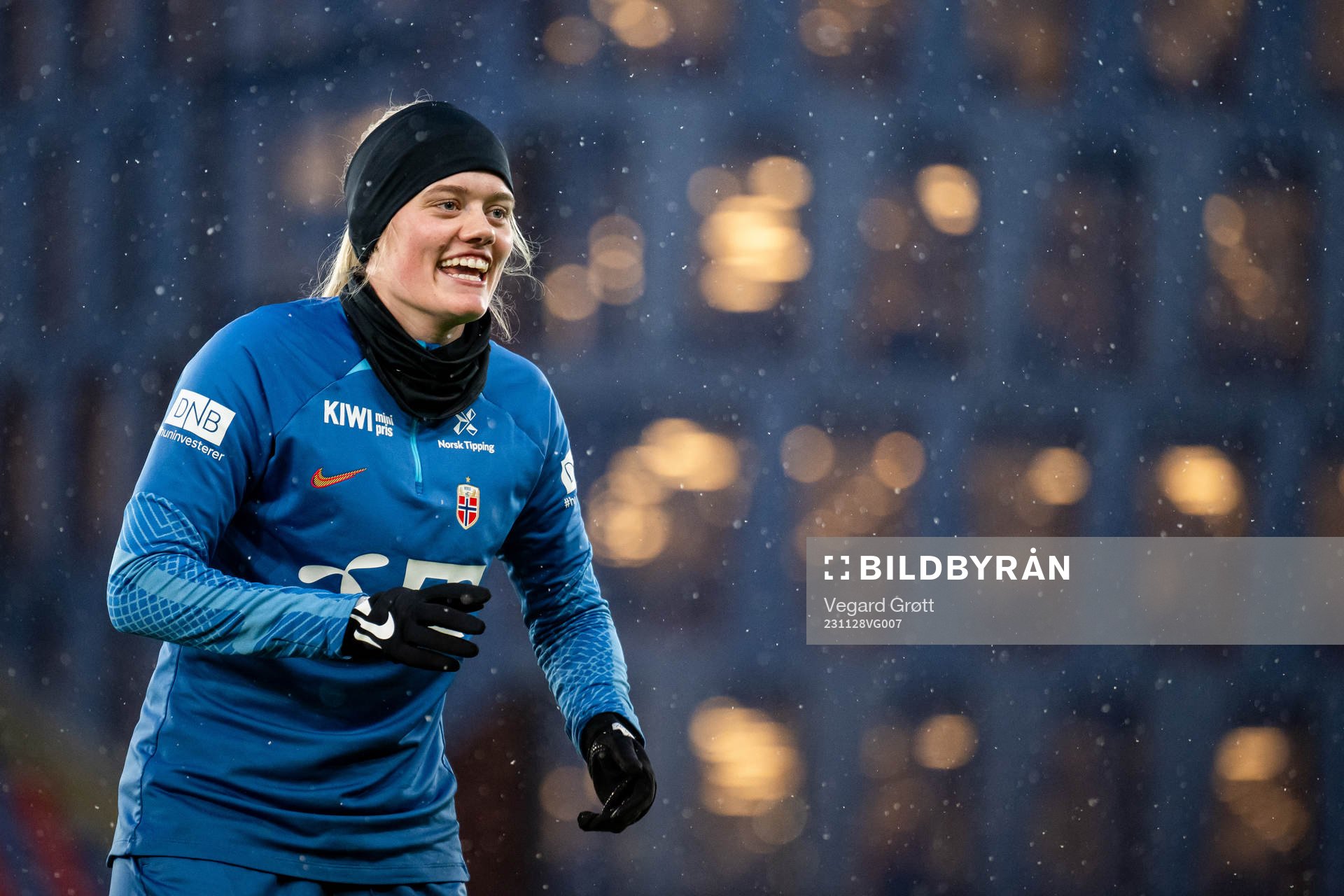 Mathilde Harviken of the Norwegian women's national