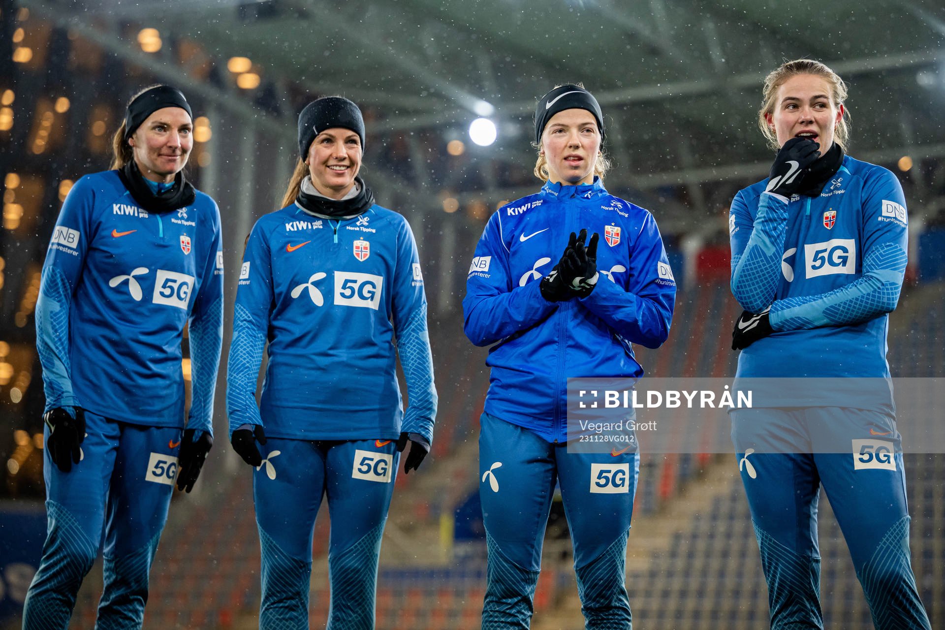 Marit Bratberg Lund, Tuva Hansen, Justine Kielland and