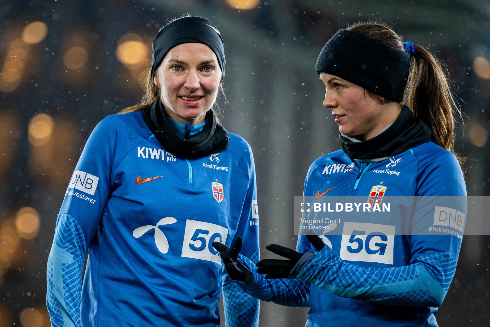 Marit Bratberg Lund and Tuva Hansen of the Norwegian