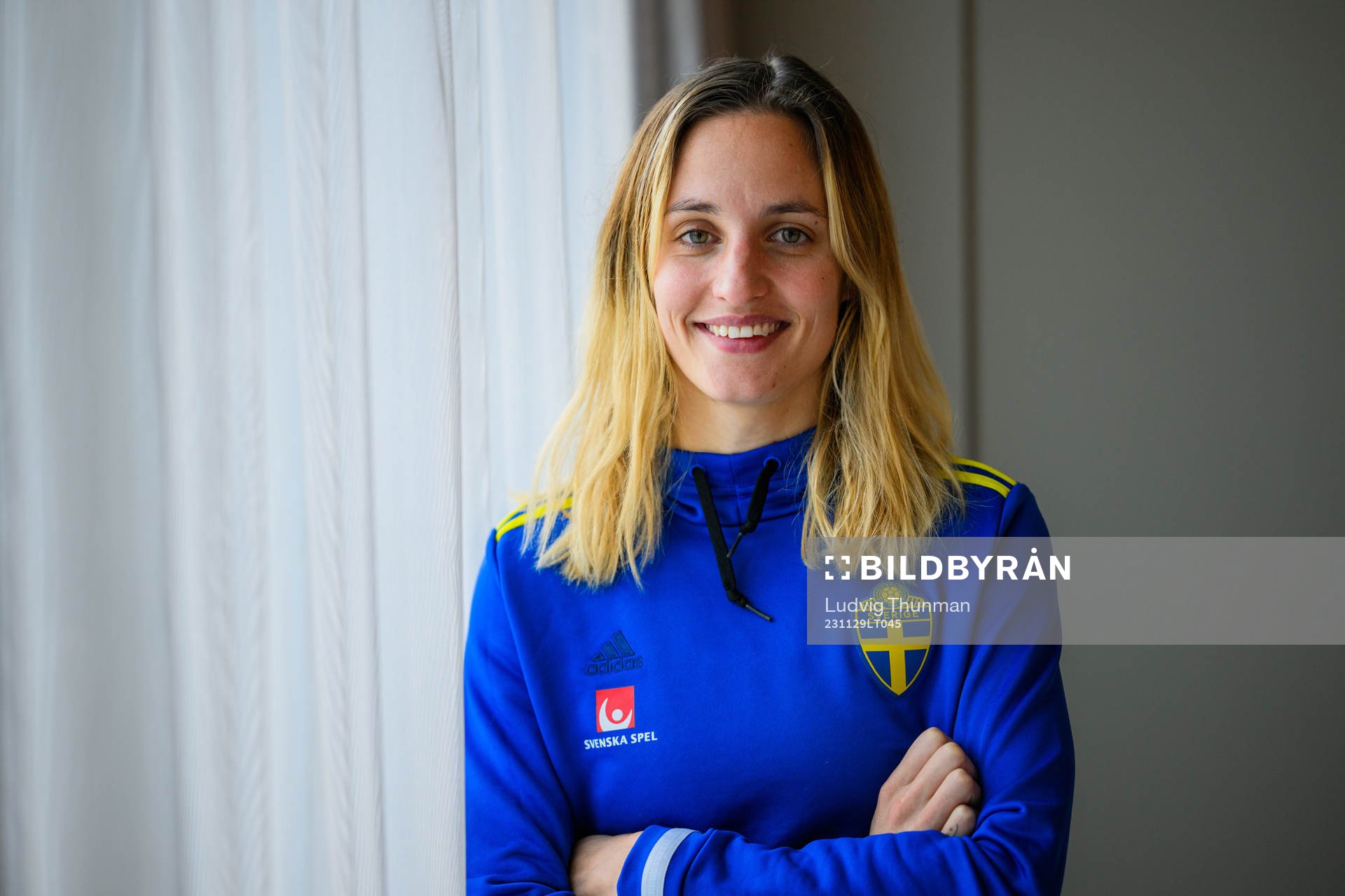 Nathalie Björn of the women's national football team of