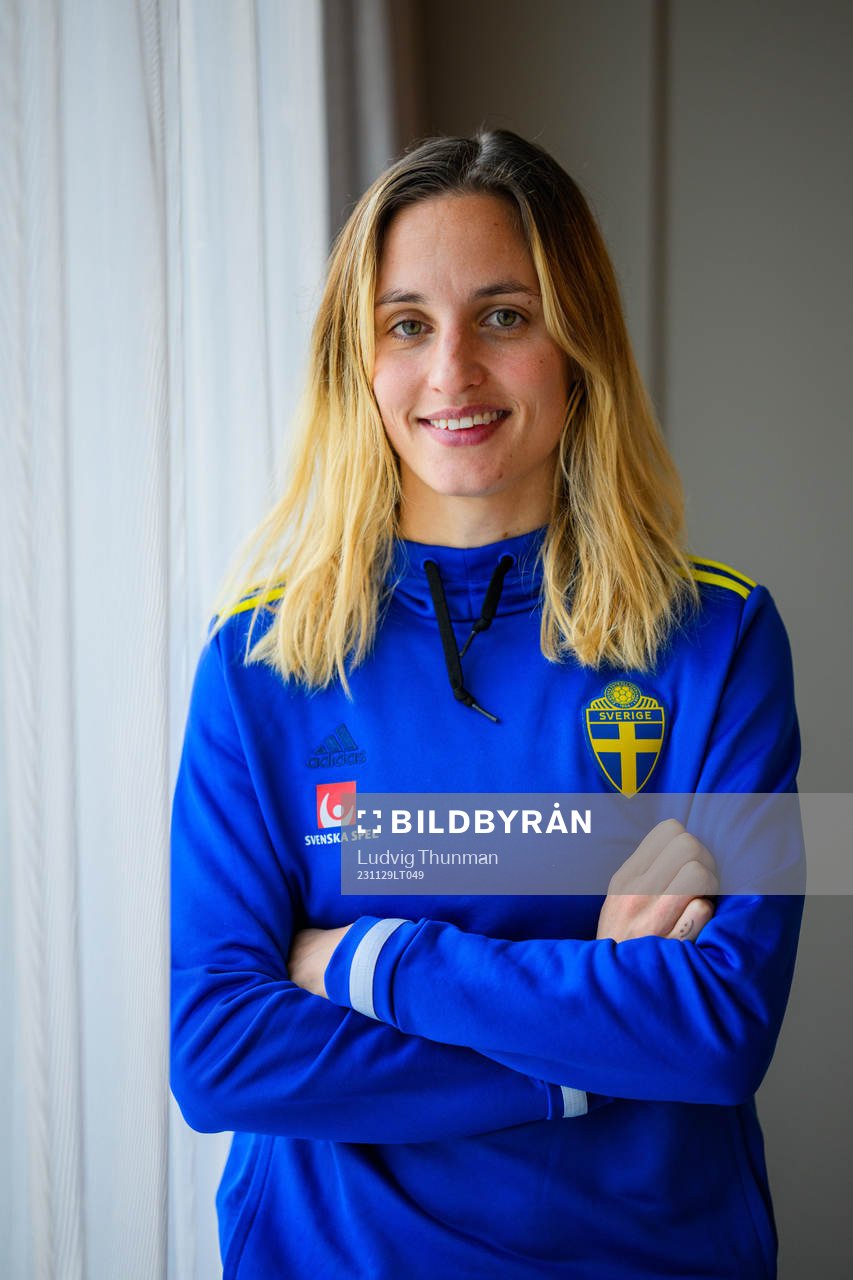 Nathalie Björn of the women's national football team of