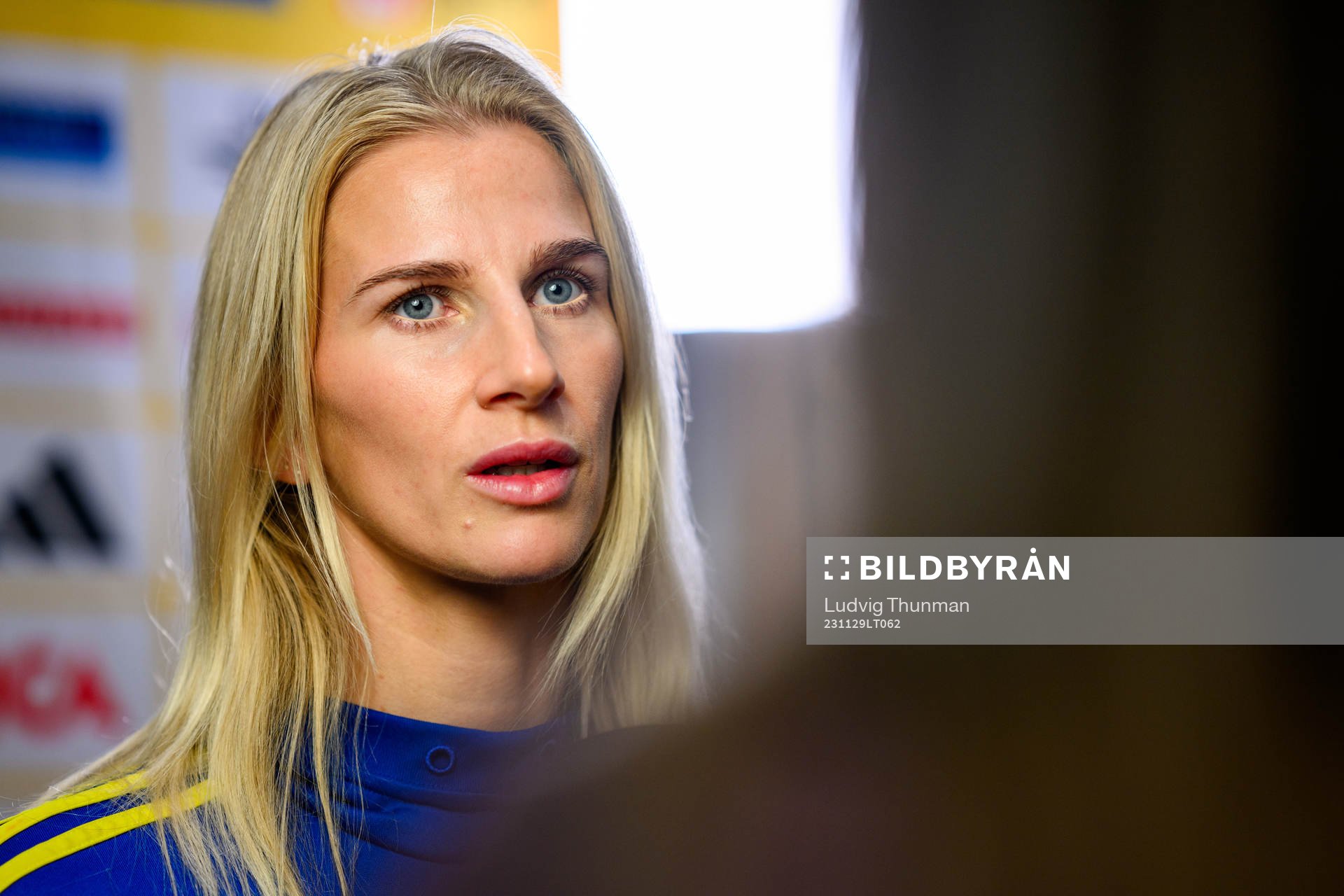 Sofia Jakobsson of the women's national football team of