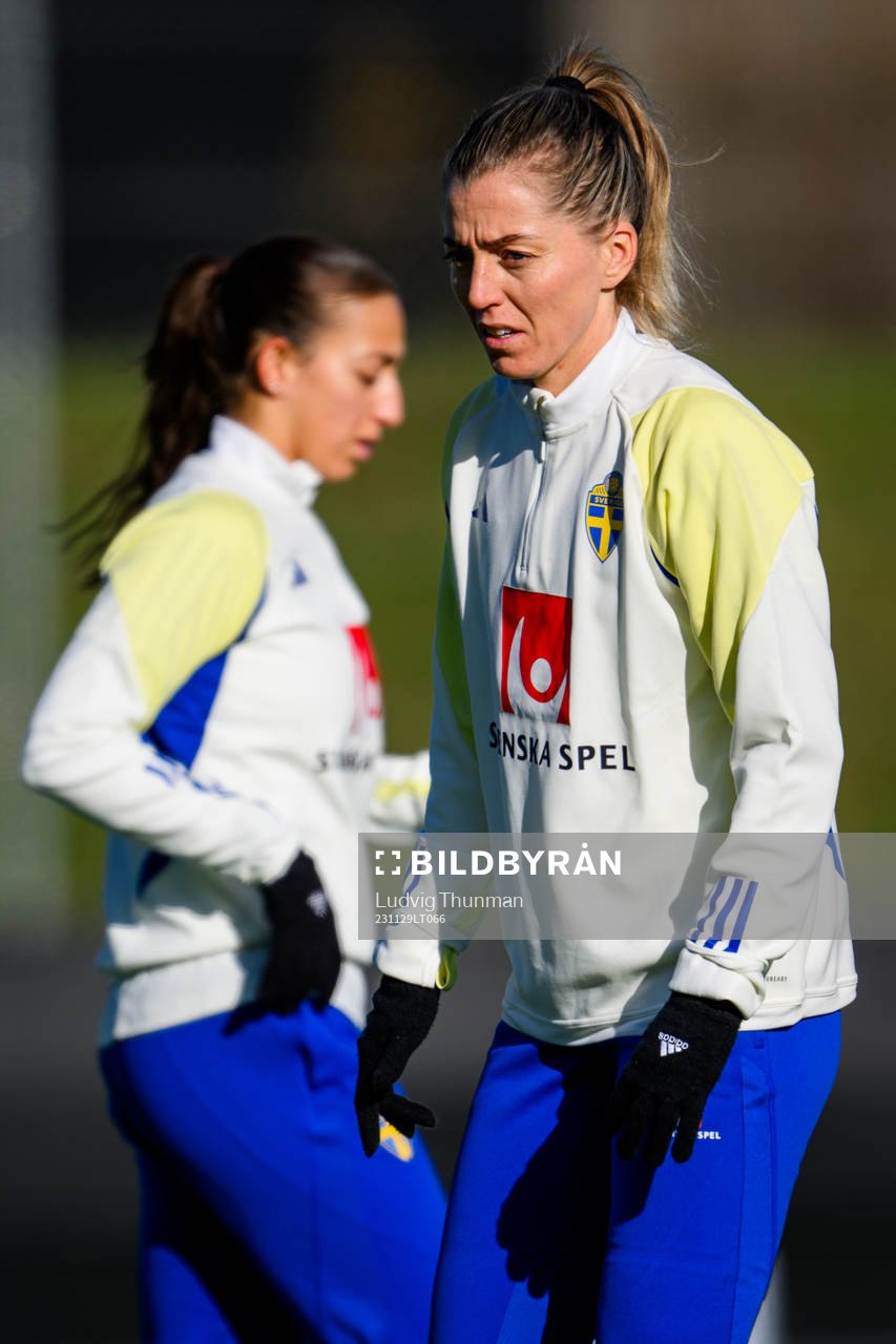 Linda Sembrant of the women's national football team at a