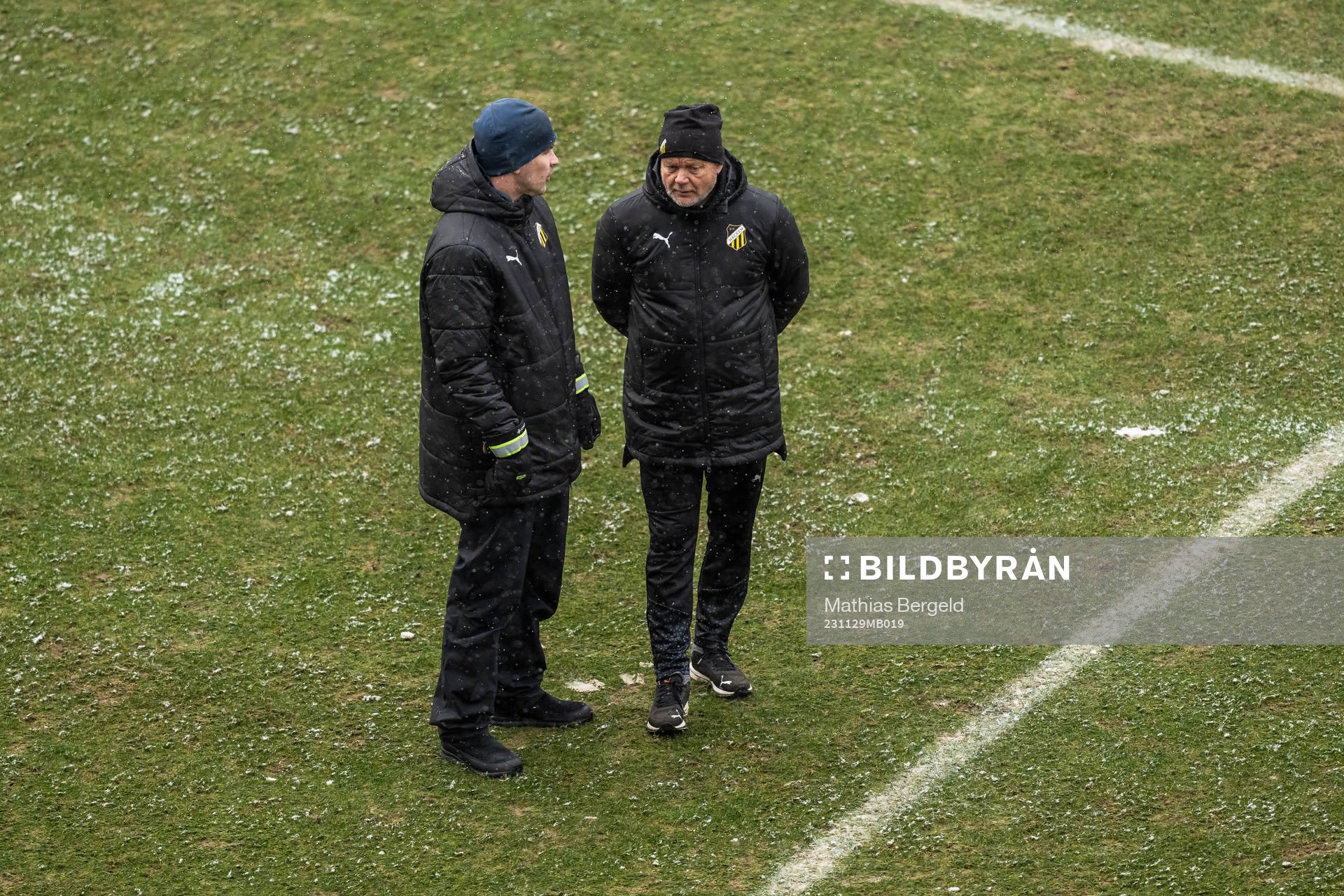 Head coach Per-Mathias Høgmo during a training session with Häcken on November 29, 2023 in Gothenburg. 