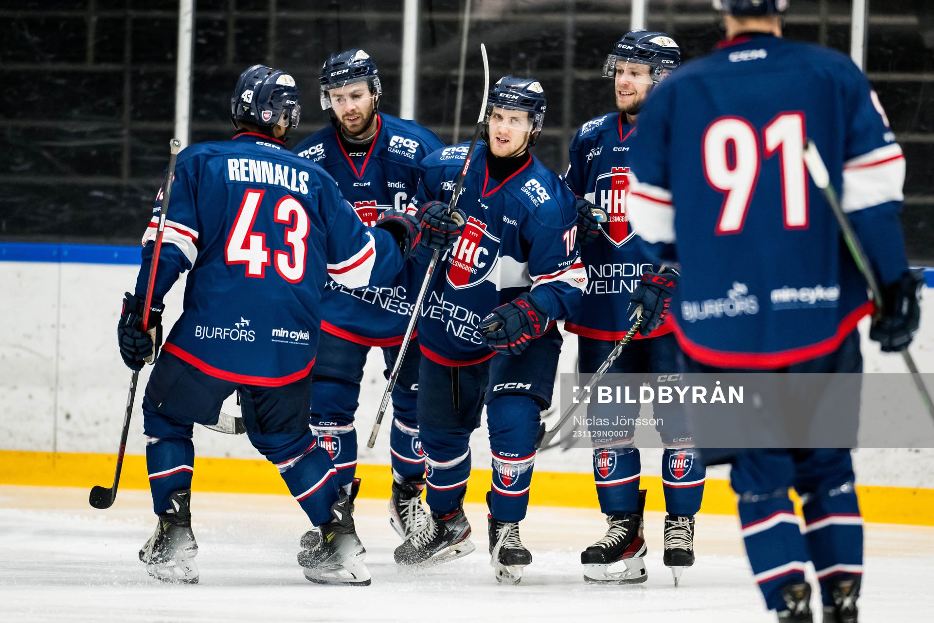 Helsingborgs Alexander Bengtsson jublar