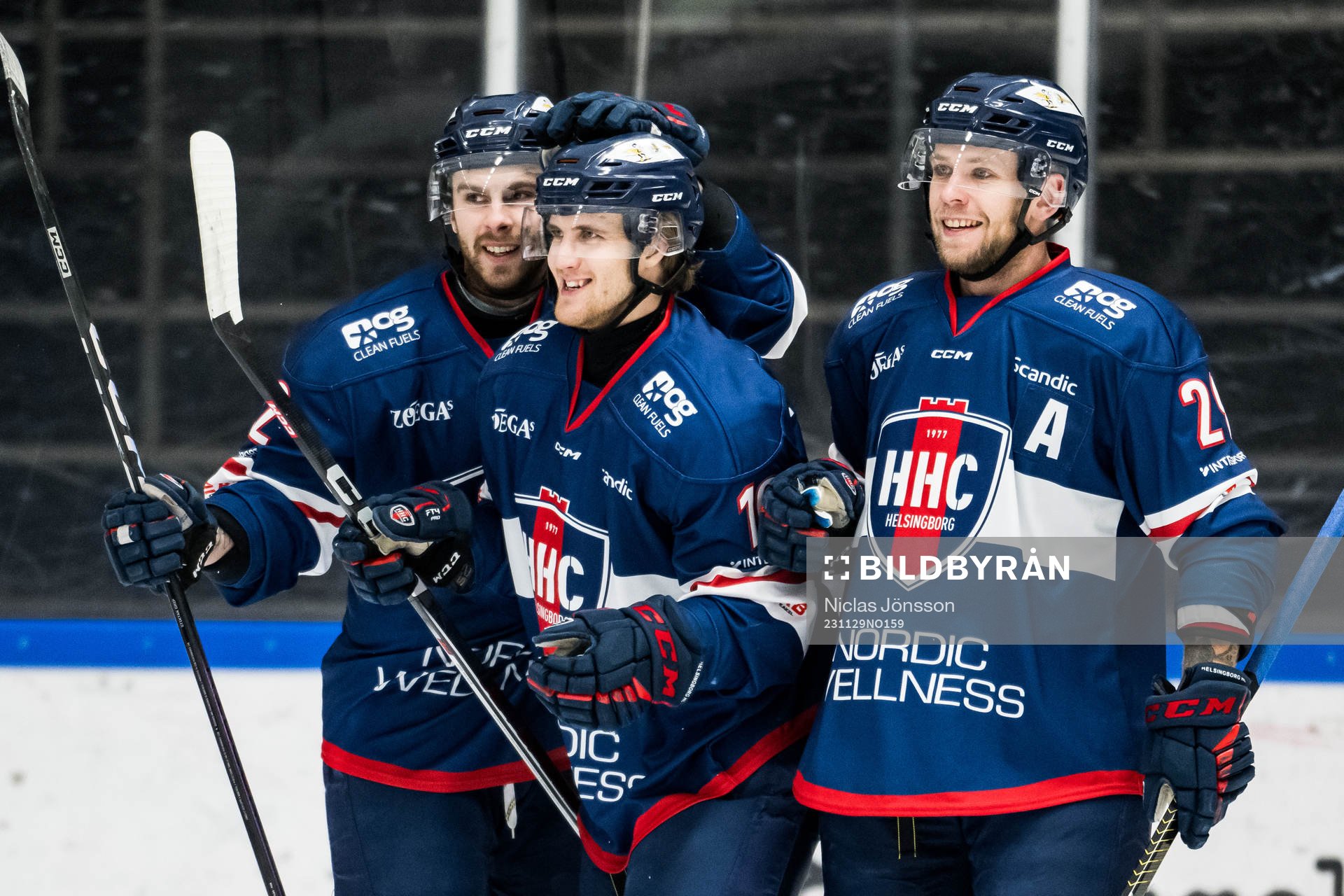 Helsingborgs Andreas Karlsson, Alexander Bengtsson  och