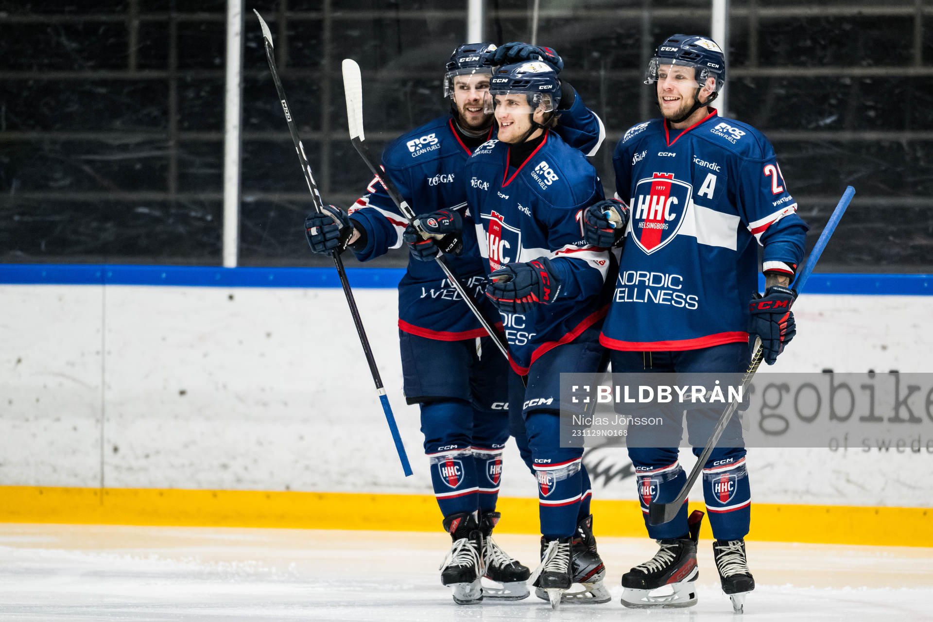 Helsingborgs Andreas Karlsson, Alexander Bengtsson  och