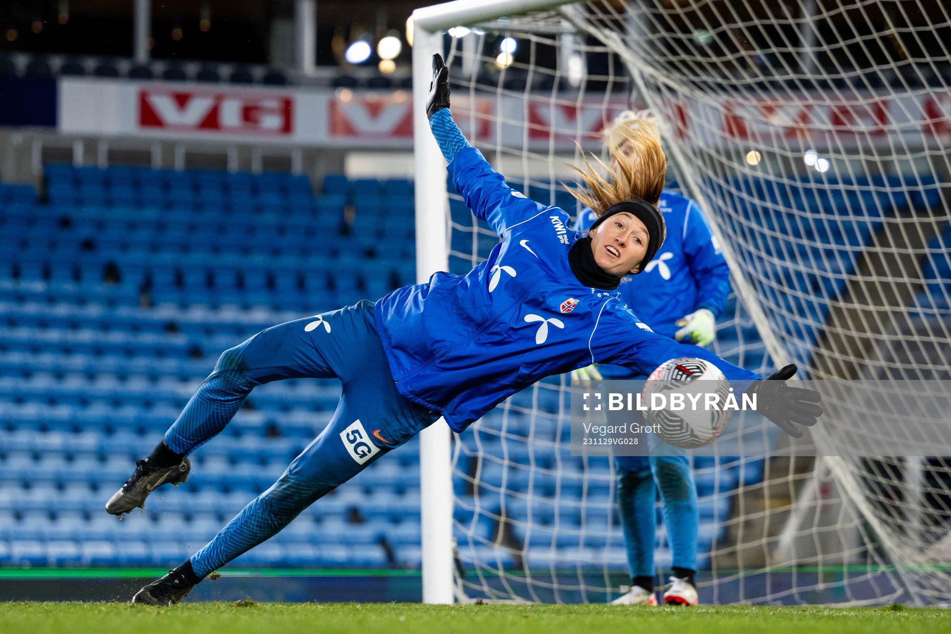 Goalkeeper Cecilie Fiskerstrand of the Norwegian women's