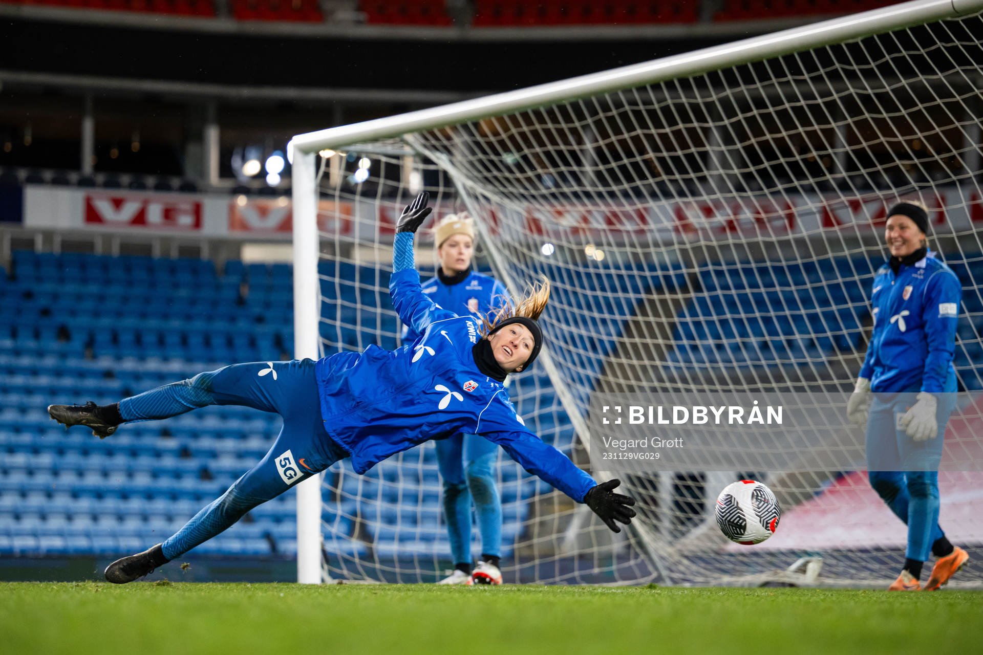 Goalkeeper Cecilie Fiskerstrand of the Norwegian women's