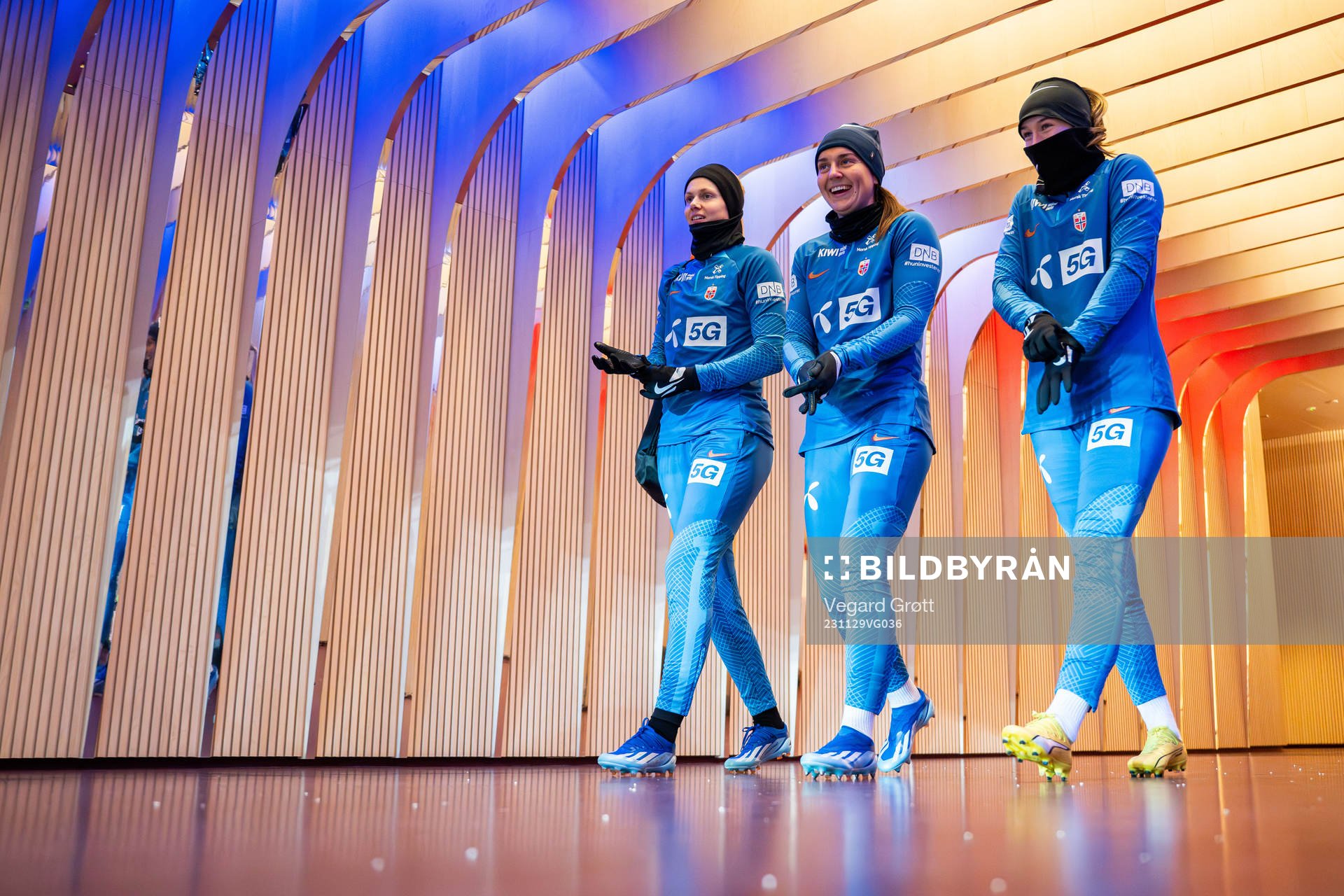 Karina Sævik, Vilde Bøe Risa and Elisabeth Terland of the