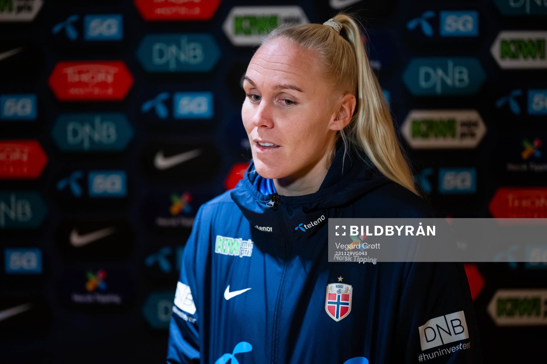 Maria Thorisdottir of the Norwegian women's national