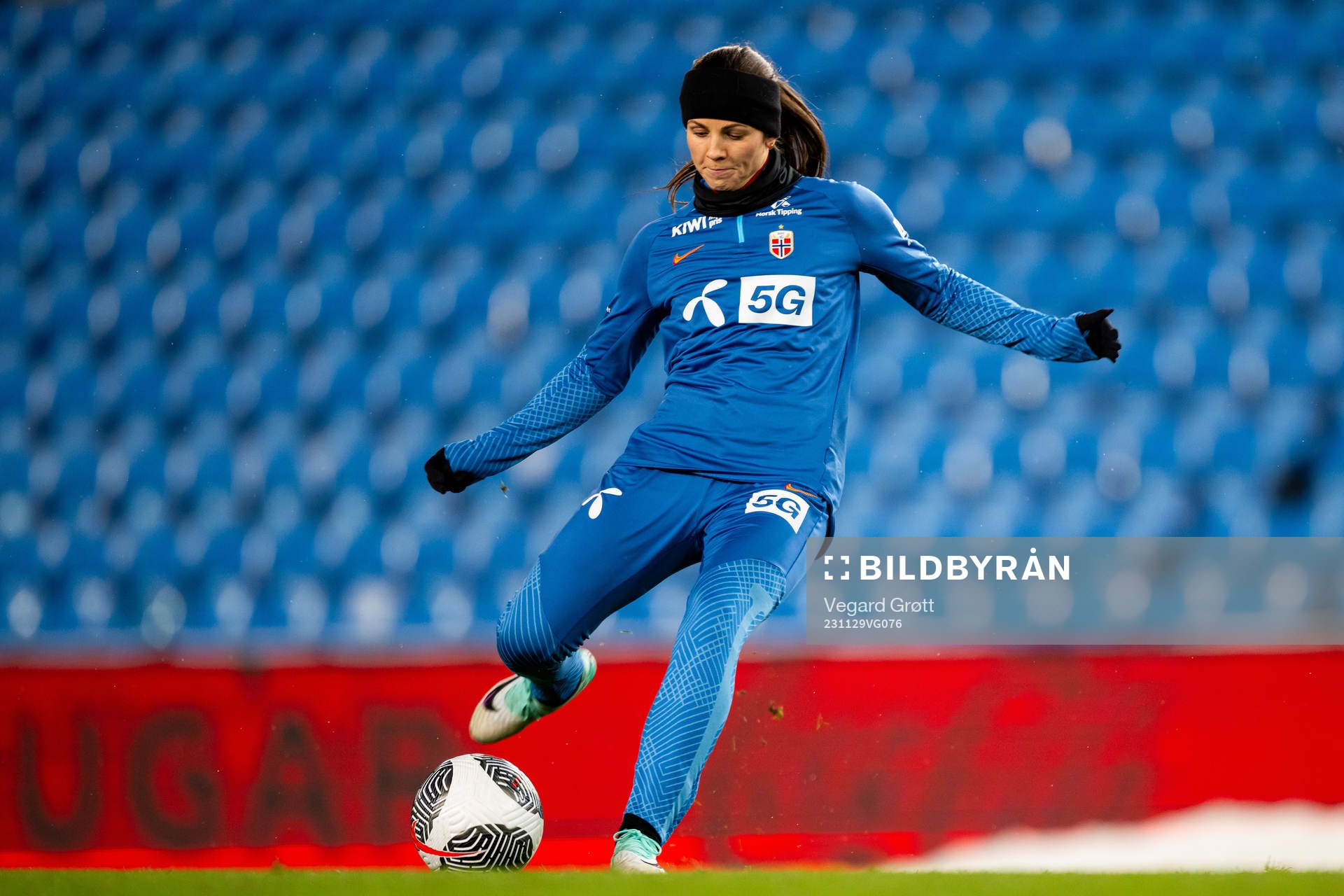 Tuva Hansen of the Norwegian women's national football team