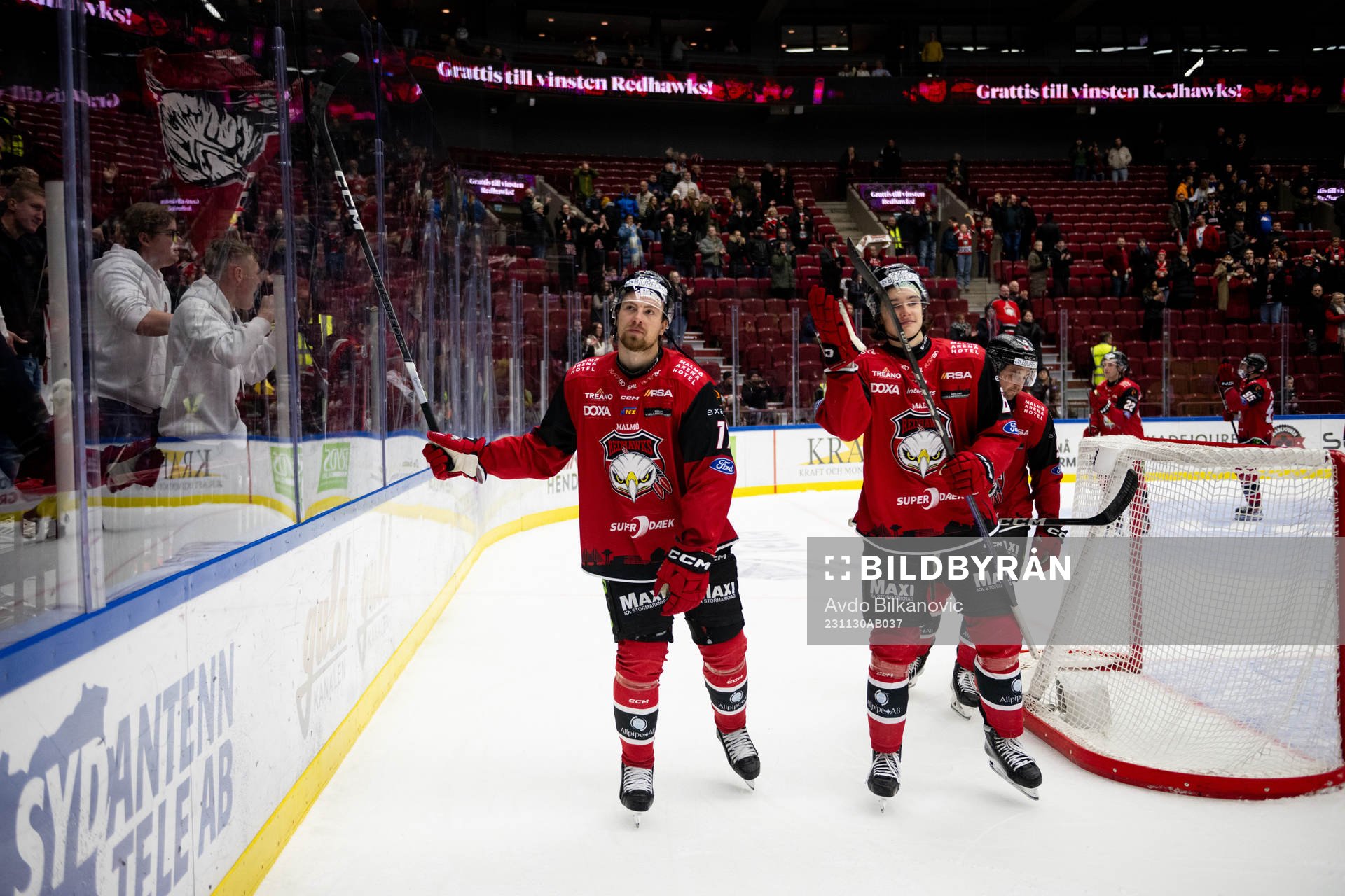 Malmö Redhawks Johan Ivarsson jublar