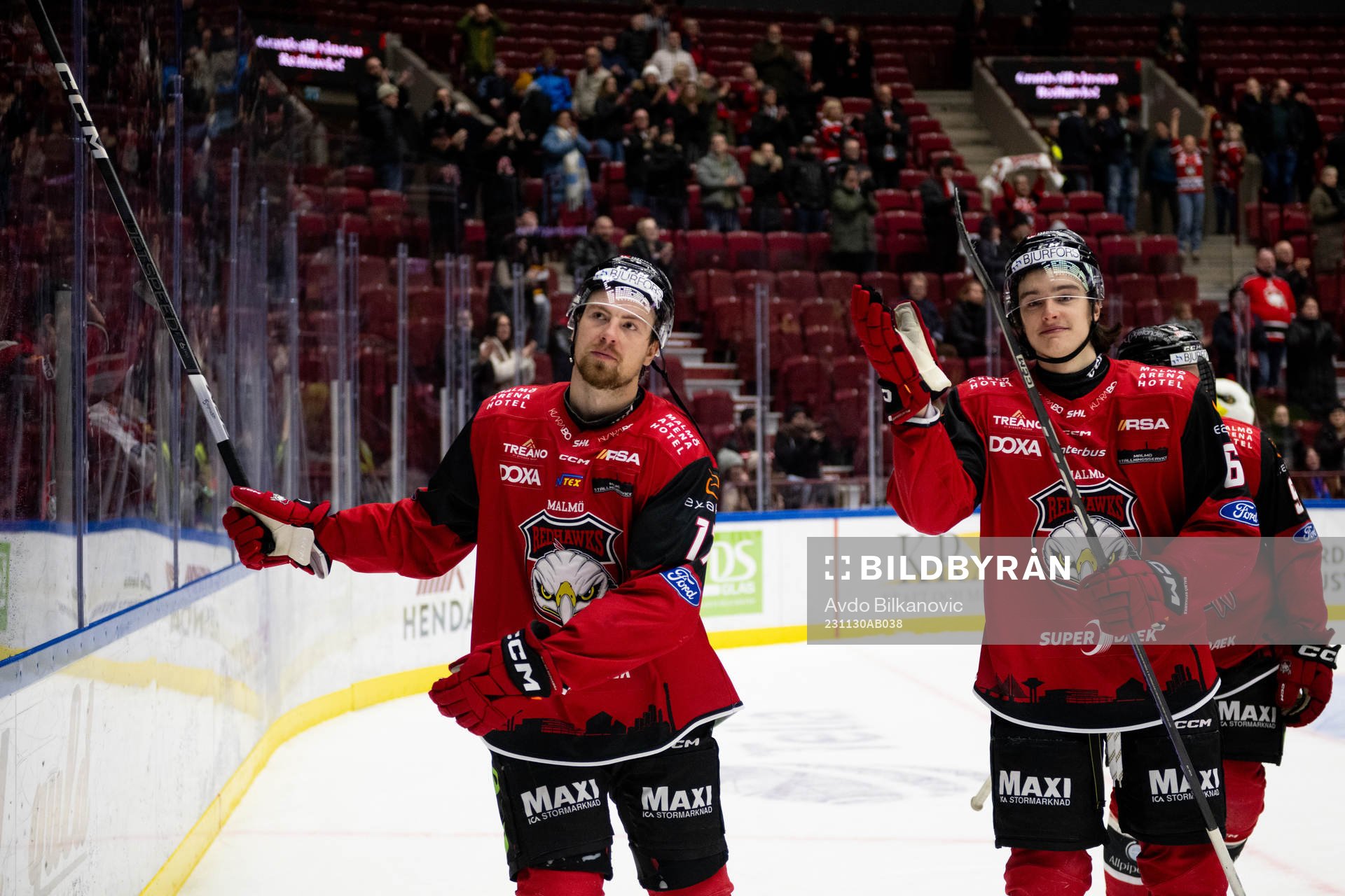 Malmö Redhawks Johan Ivarsson jublar