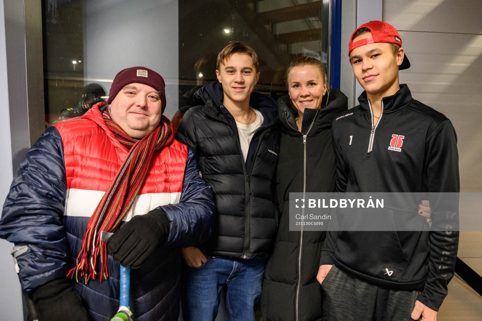 Örebros målvakt Herman Liv med farbror Christian, bror