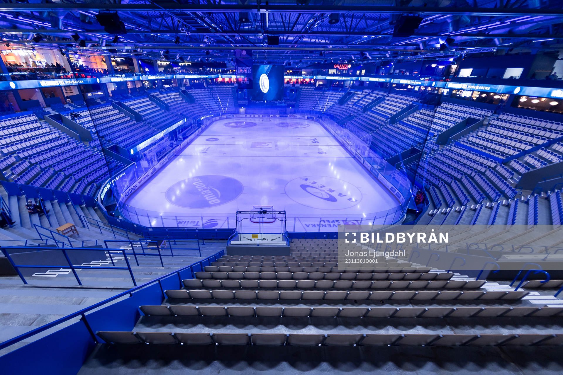 Interiör vy av Vida Arena