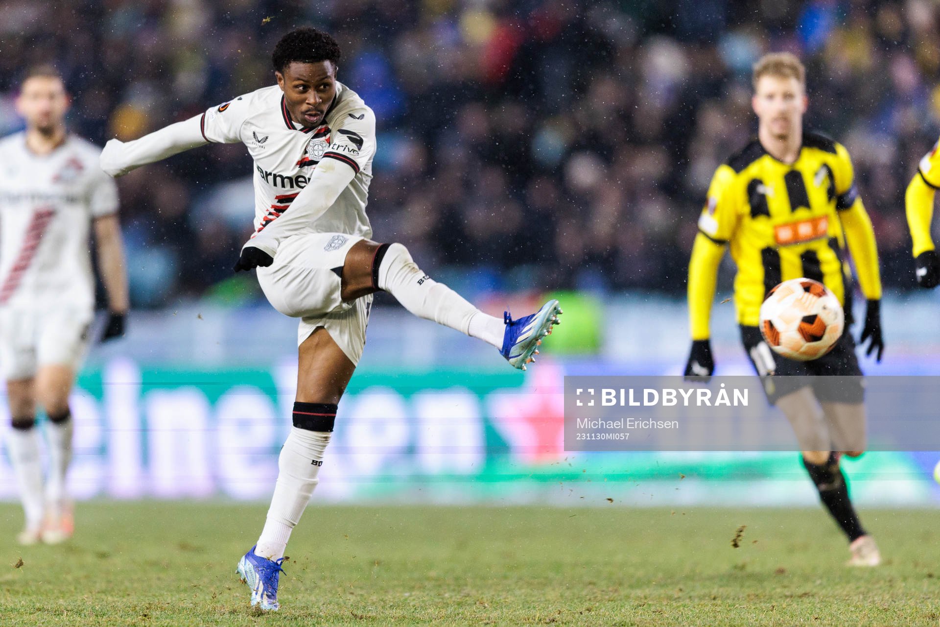 Nathan Tella of Bayer Leverkusen