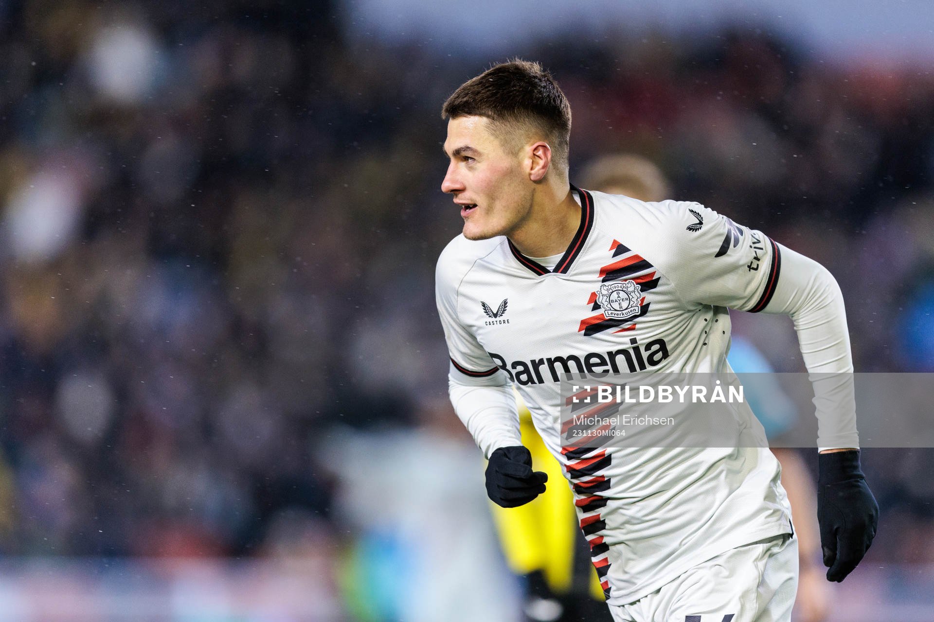 Patrik Schick of Bayer Leverkusen celebrates