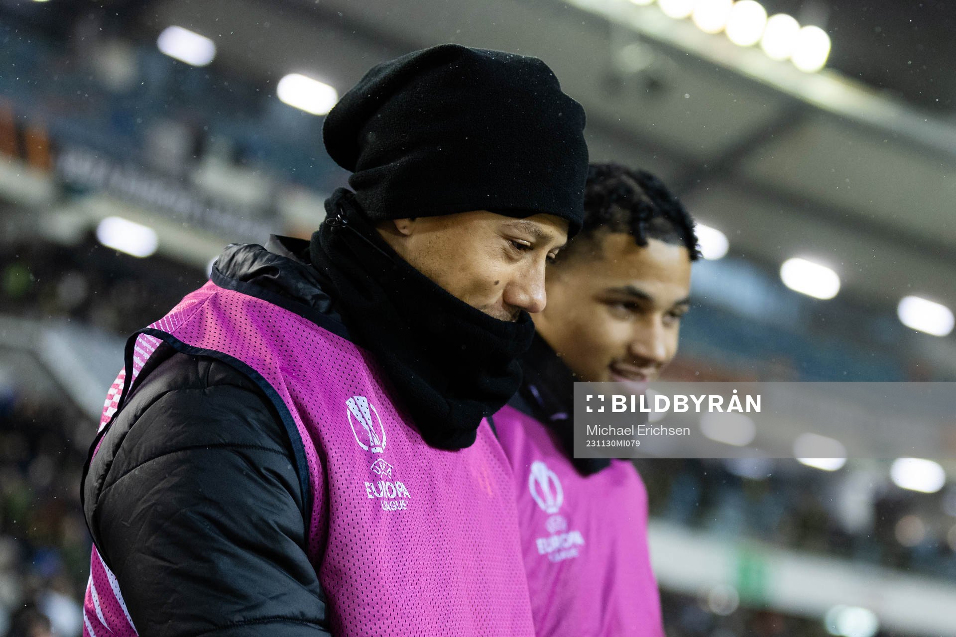 Tobias Sana and Momodou Sonko of BK Häcken