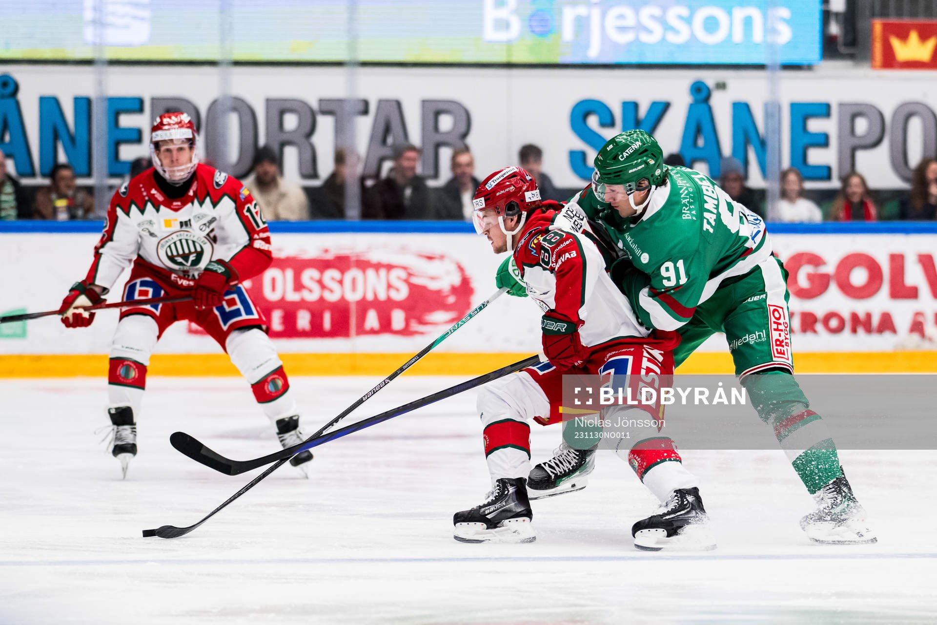 Frölundas Malte Strömwall och Rögles Adam Tambellini