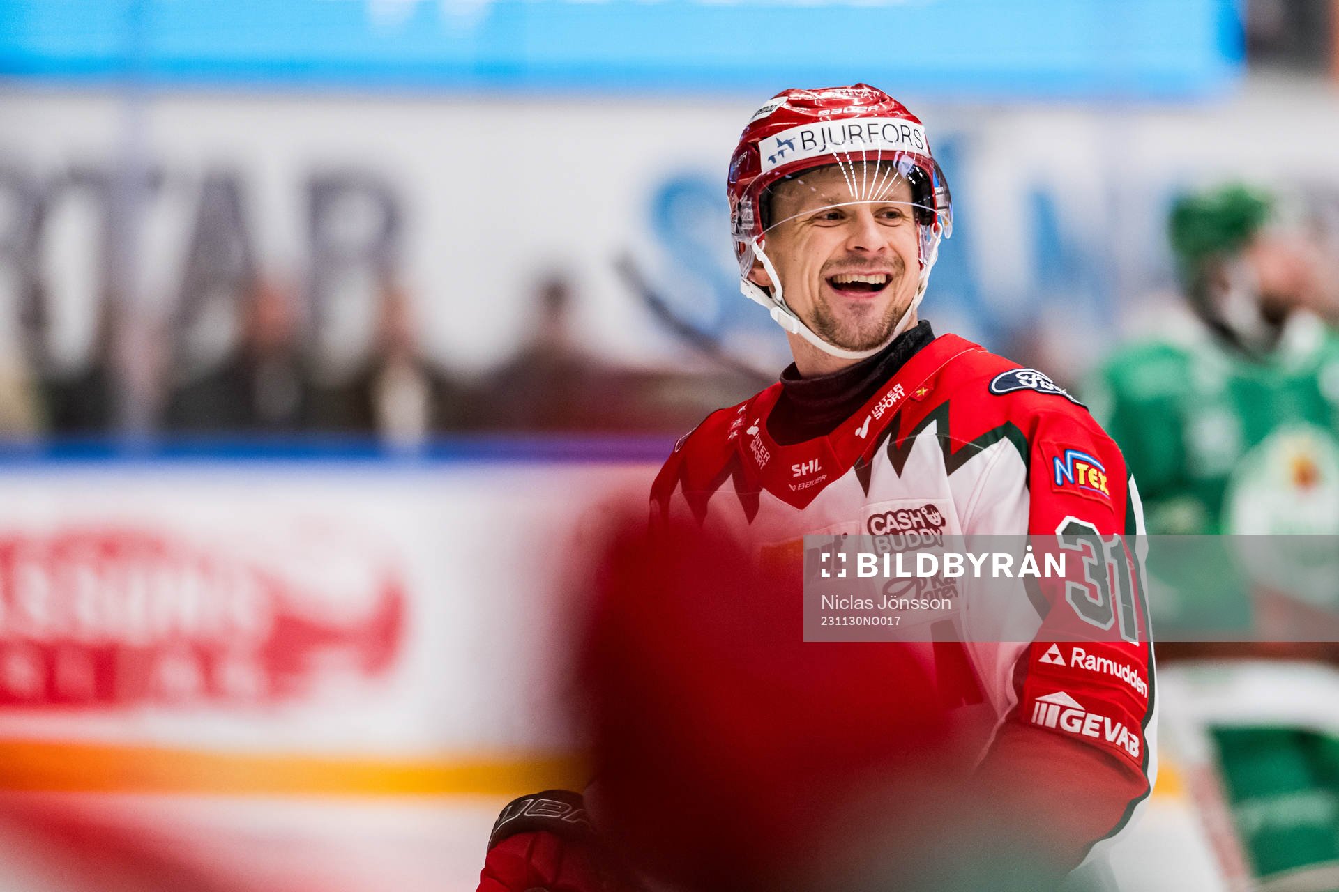 Frölundas Nicklas Lasu jublar