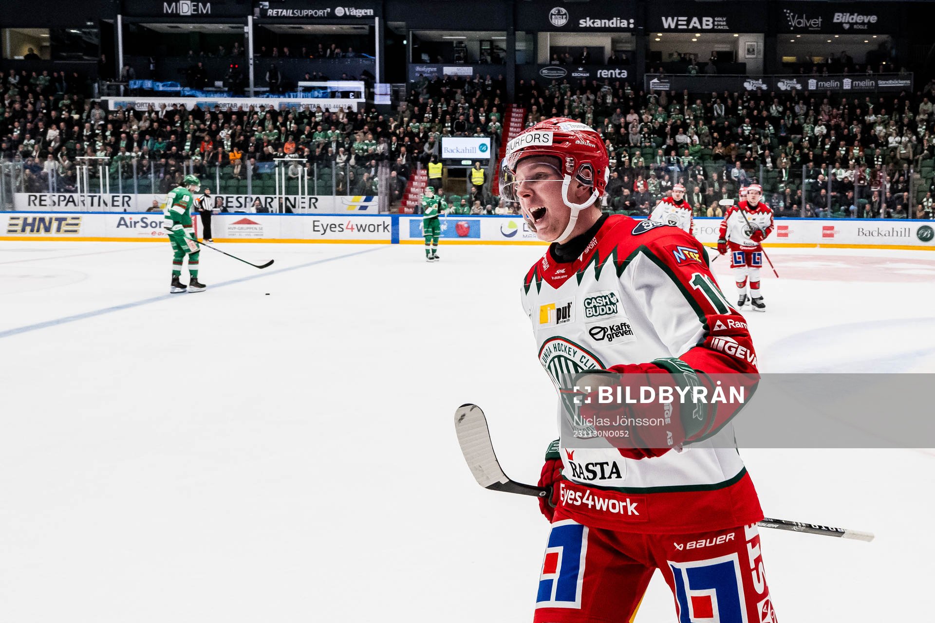 Frölundas Otto Stenberg jublar