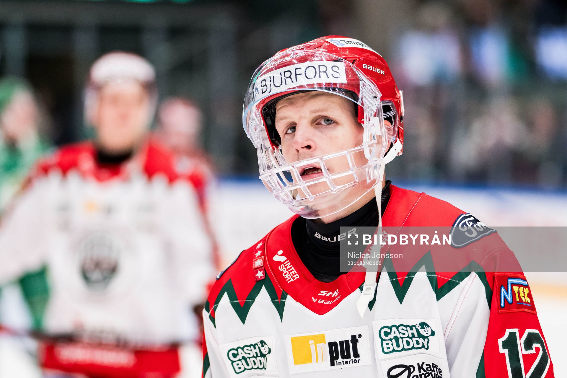 Frölunda HCs Max Friberg deppar