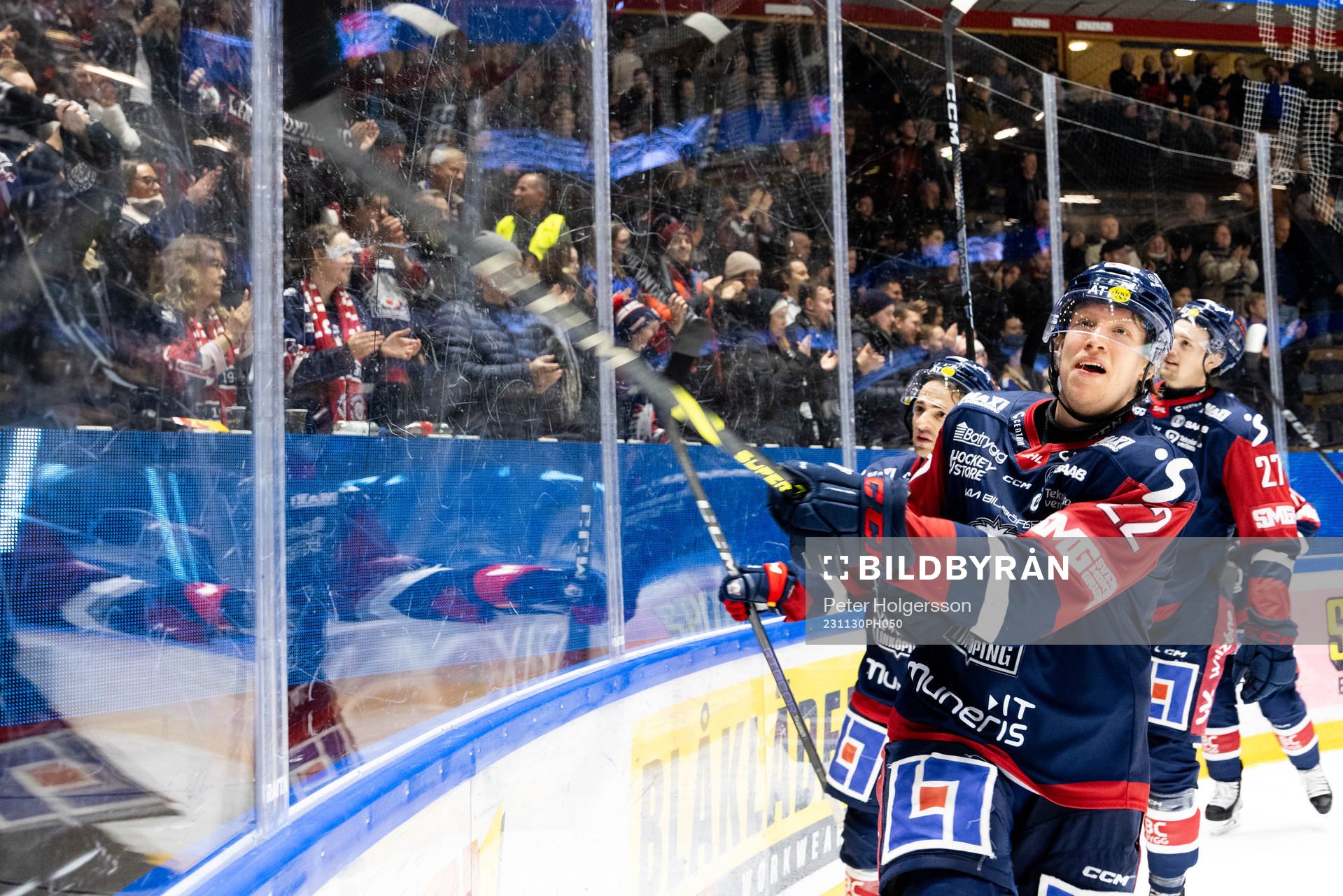 Linköpings Vilmos Gallo jublar