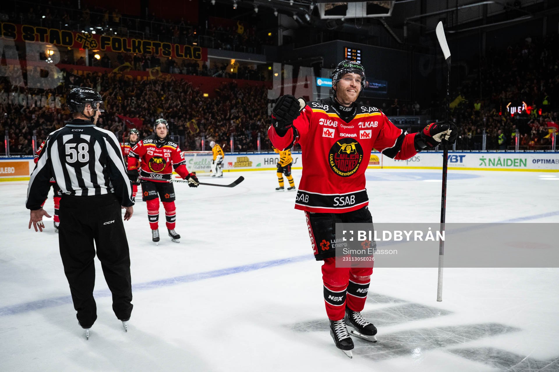 Luleås Oscar Eklind jublar