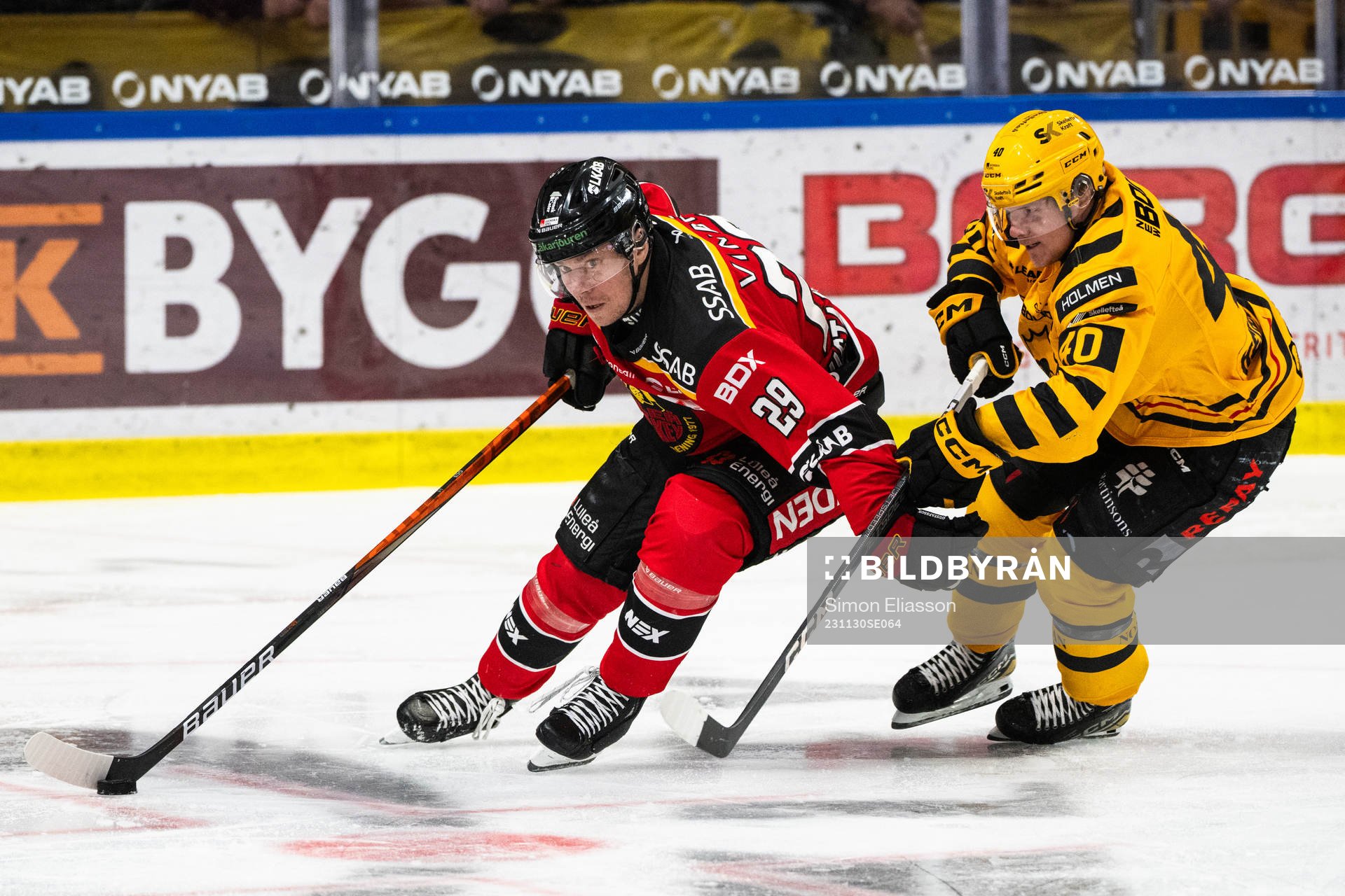 Luleås Erik Gustafsson och Skellefteås Anton Heikkinen