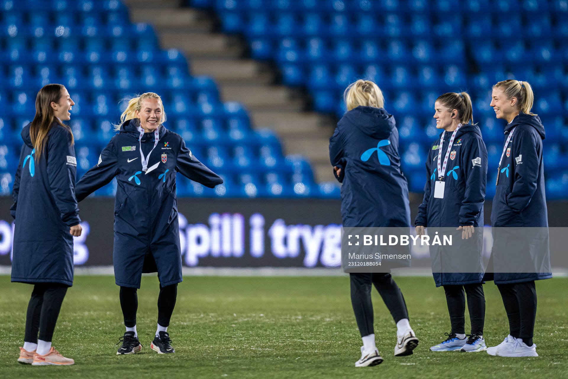 Guro Bergsvand, Maren Mjelde and Sophie Román Haug of