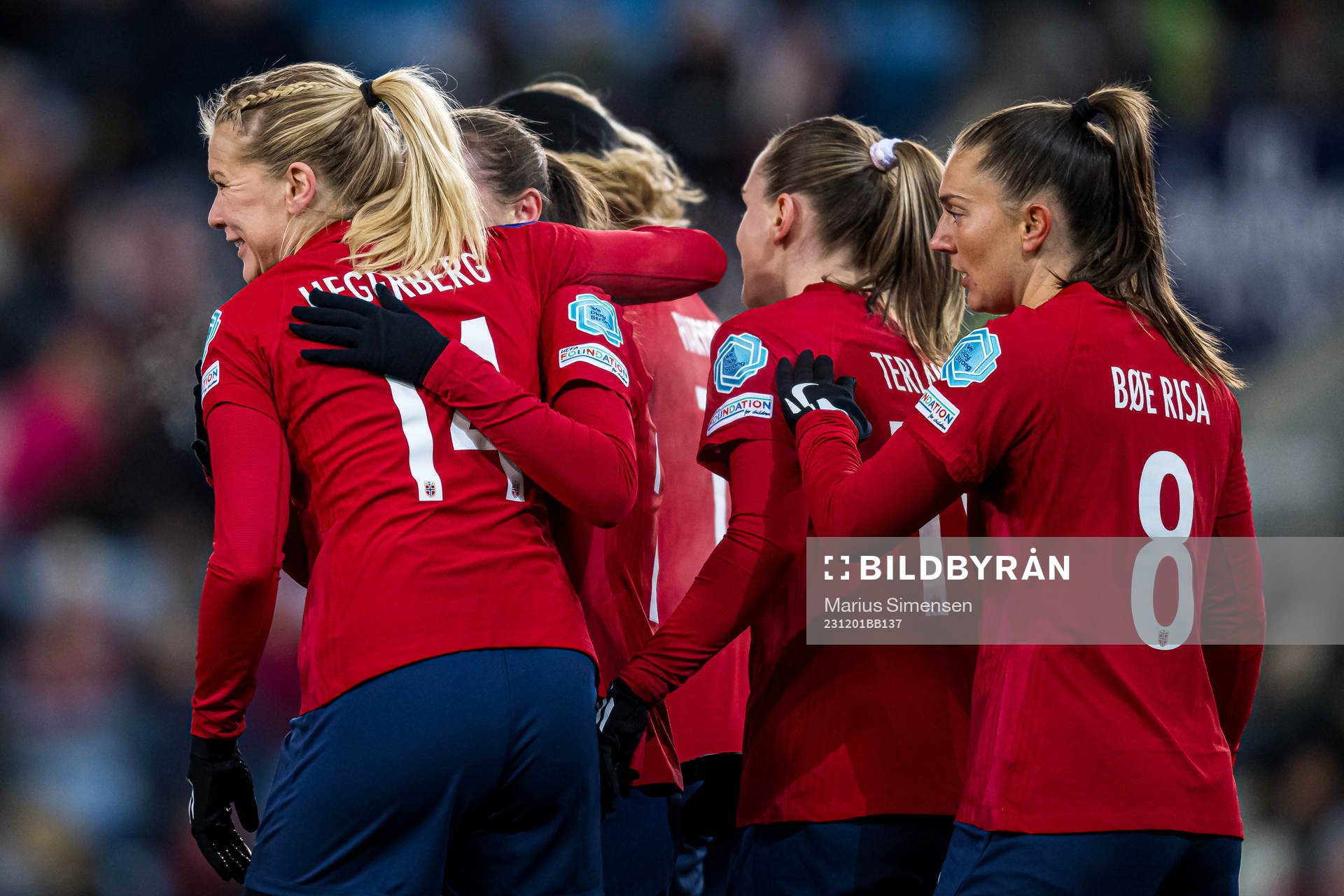Ada Hegerberg of Norway celebrates
