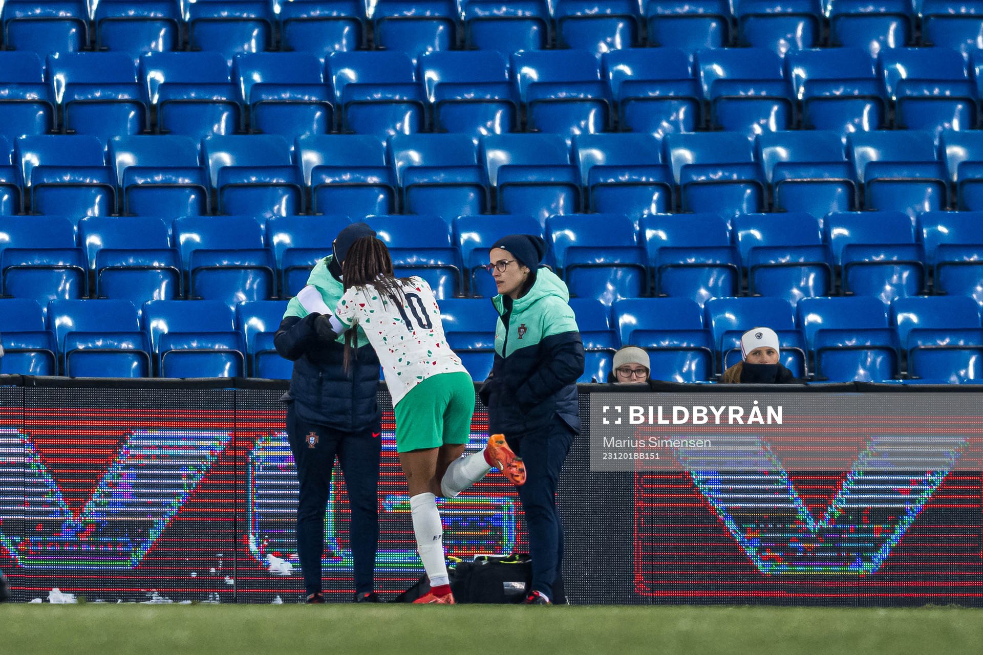 Jessica Silva of Portugal with an injury