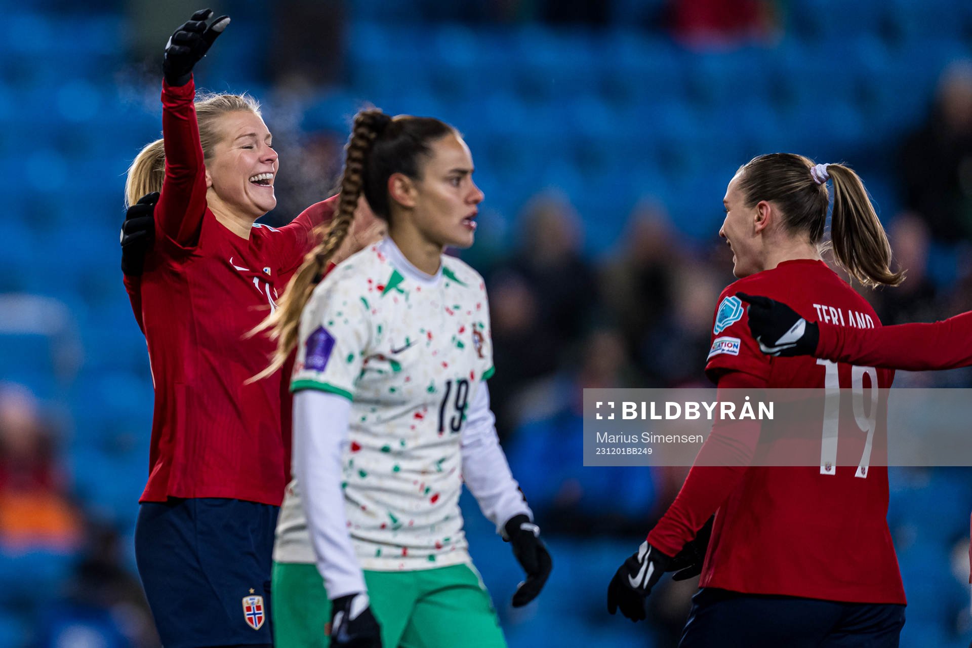 Ada Hegerberg of Norway celebrates