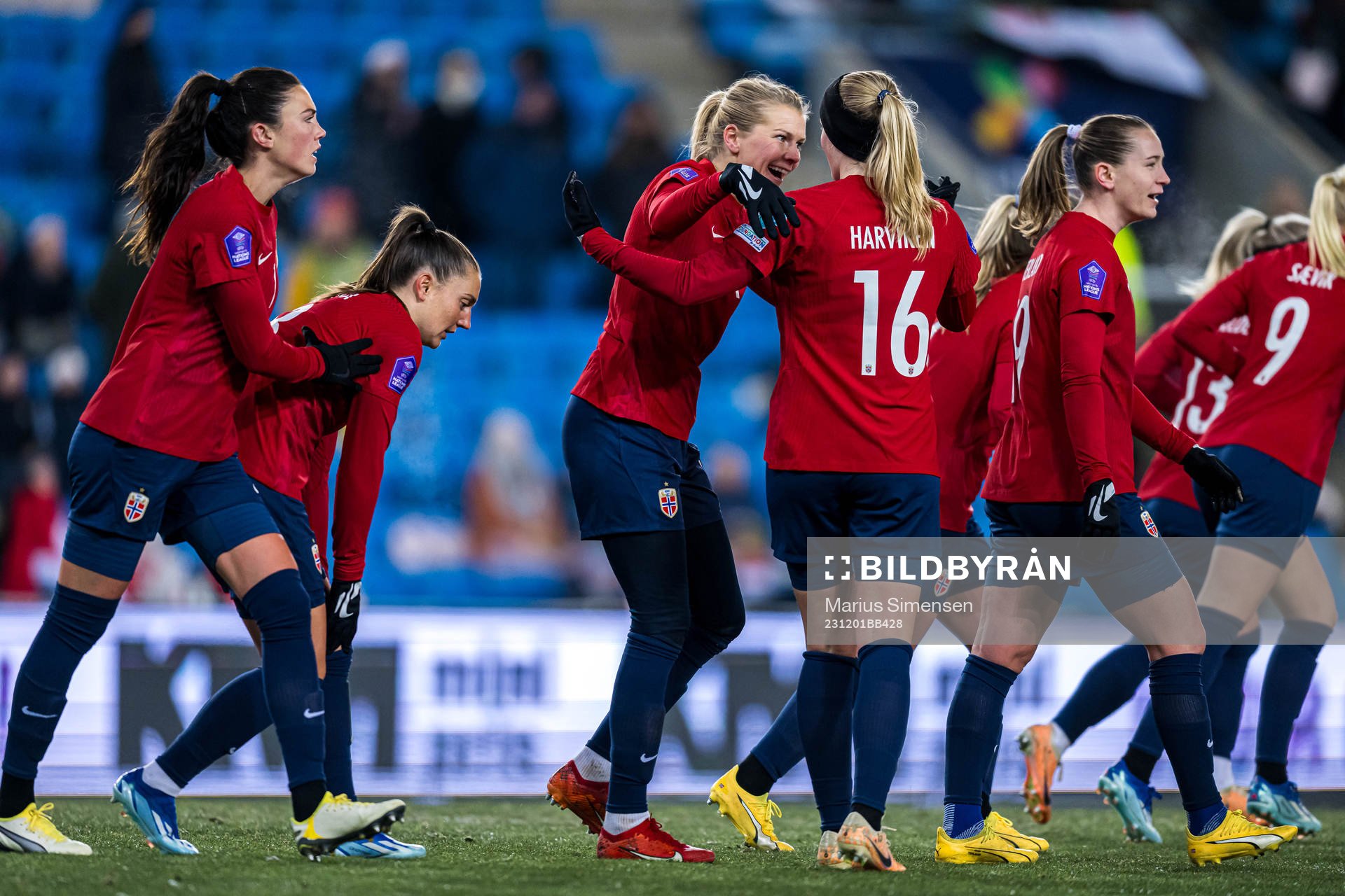 Ada Hegerberg of Norway celebrates