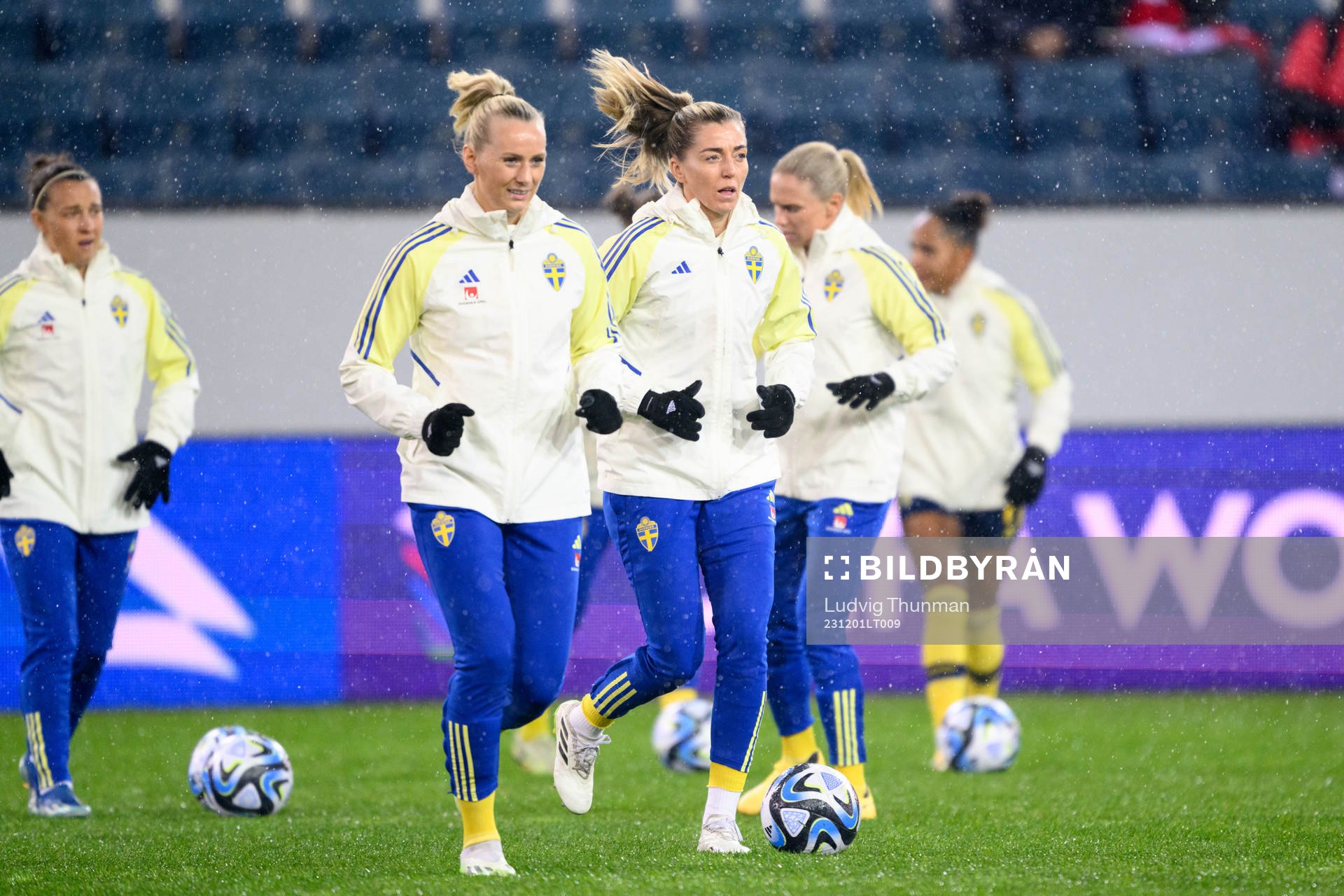 Stina Blackstenius and Linda Sembrant of Sweden