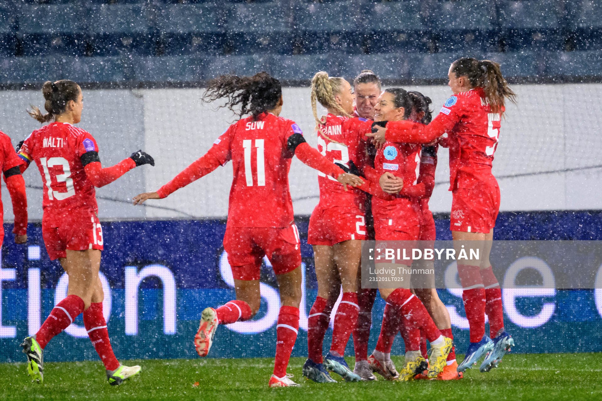 Ana-Maria Crnogorcevic of Switzerland celebrates