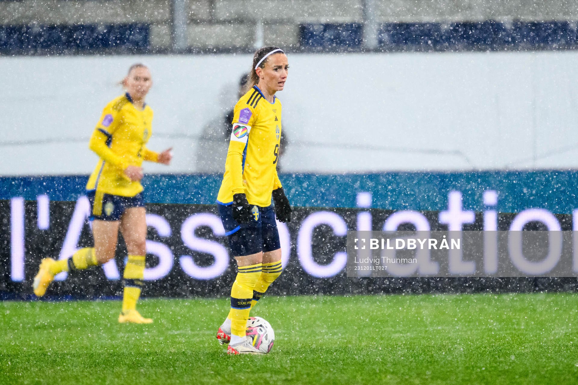 Kosovare Asllani of Sweden looks dejected
