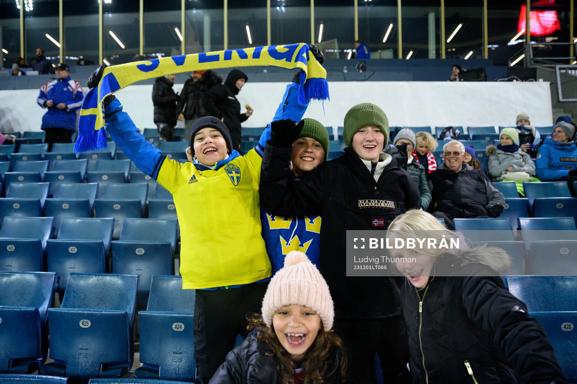 Fans of Sweden in the stands