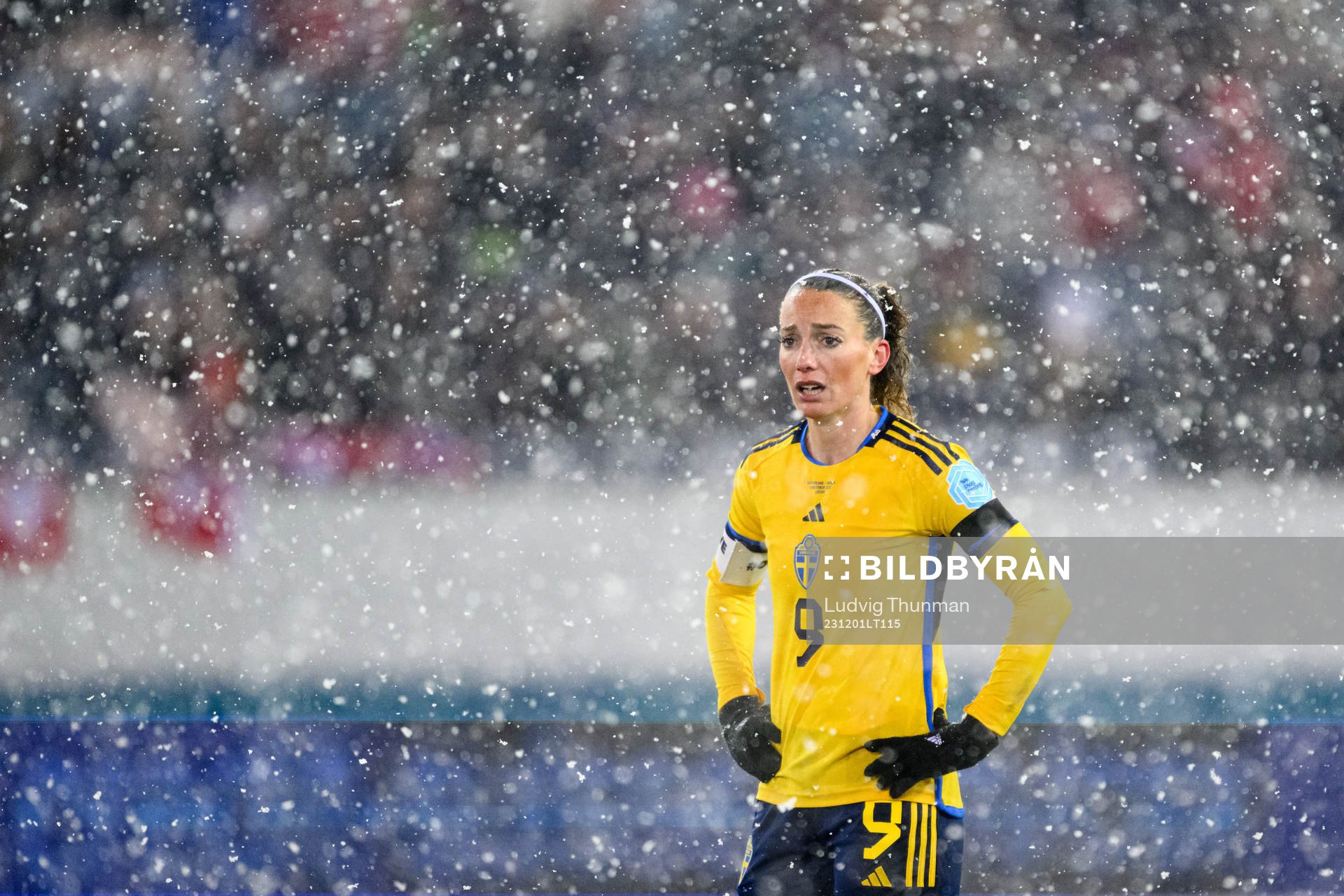 Kosovare Asllani of Sweden looks dejected