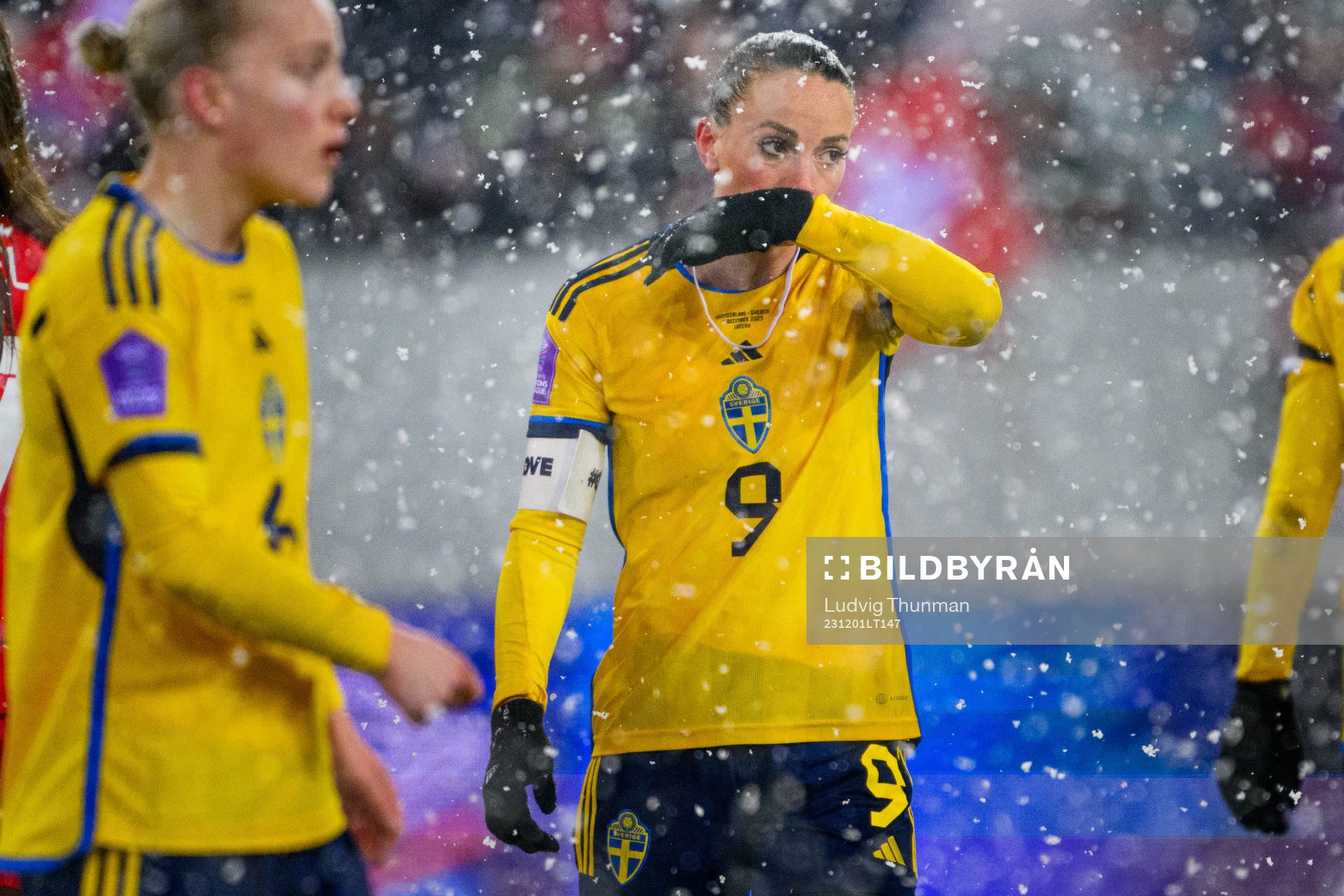 Kosovare Asllani of Sweden looks dejected