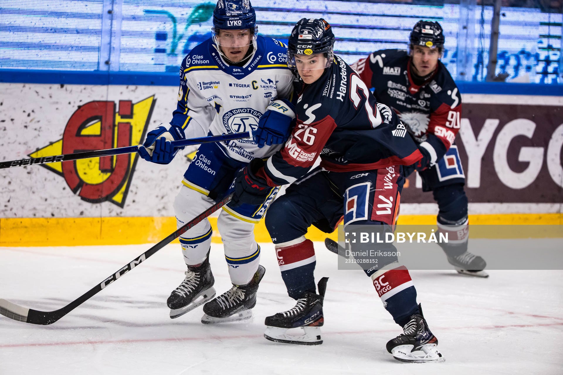 Leksands Patrik Zackrisson och Linköpings Fabian Wagner