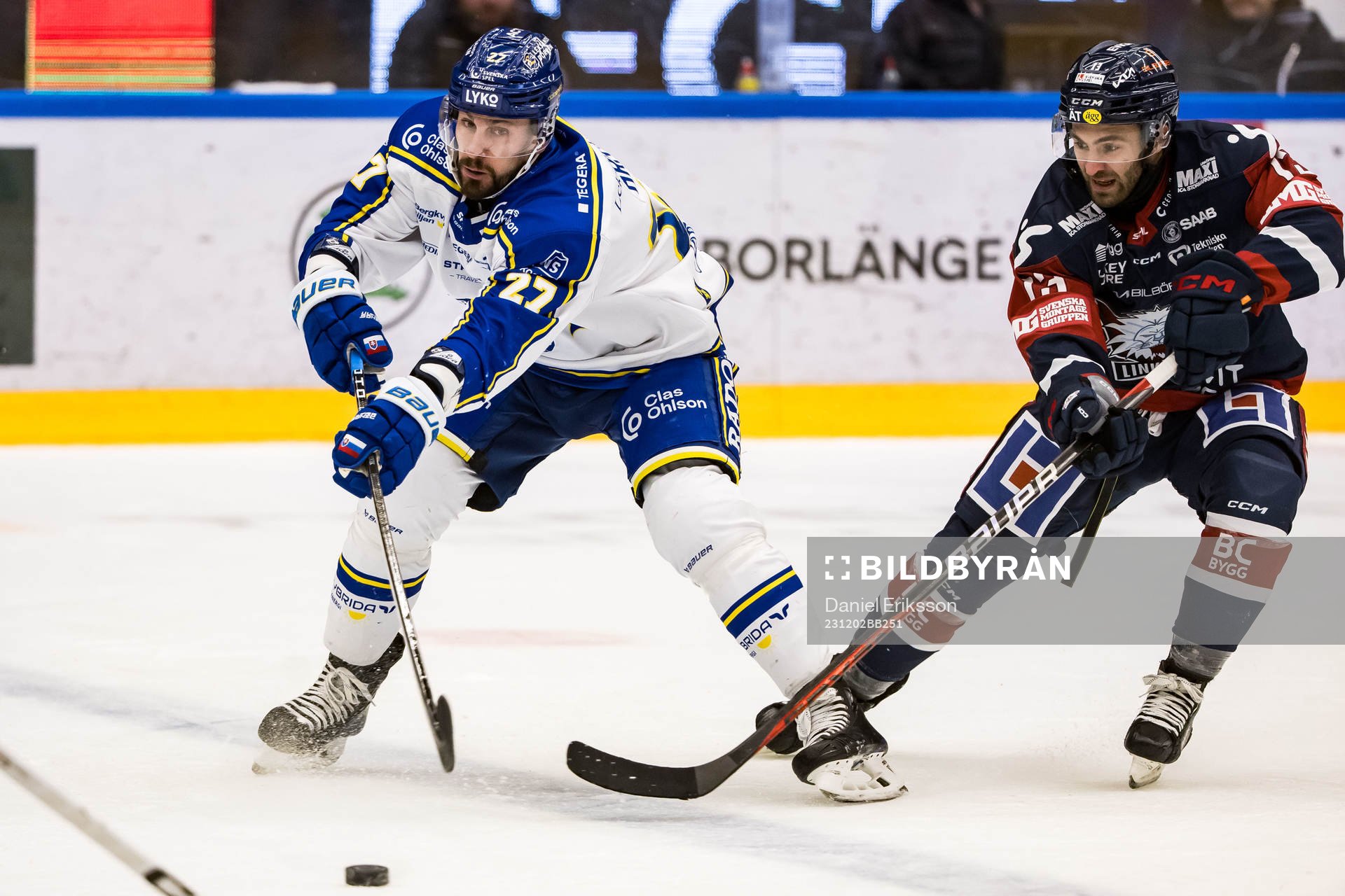 Leksands Marek Hrivik och Linköpings Patrick Russell