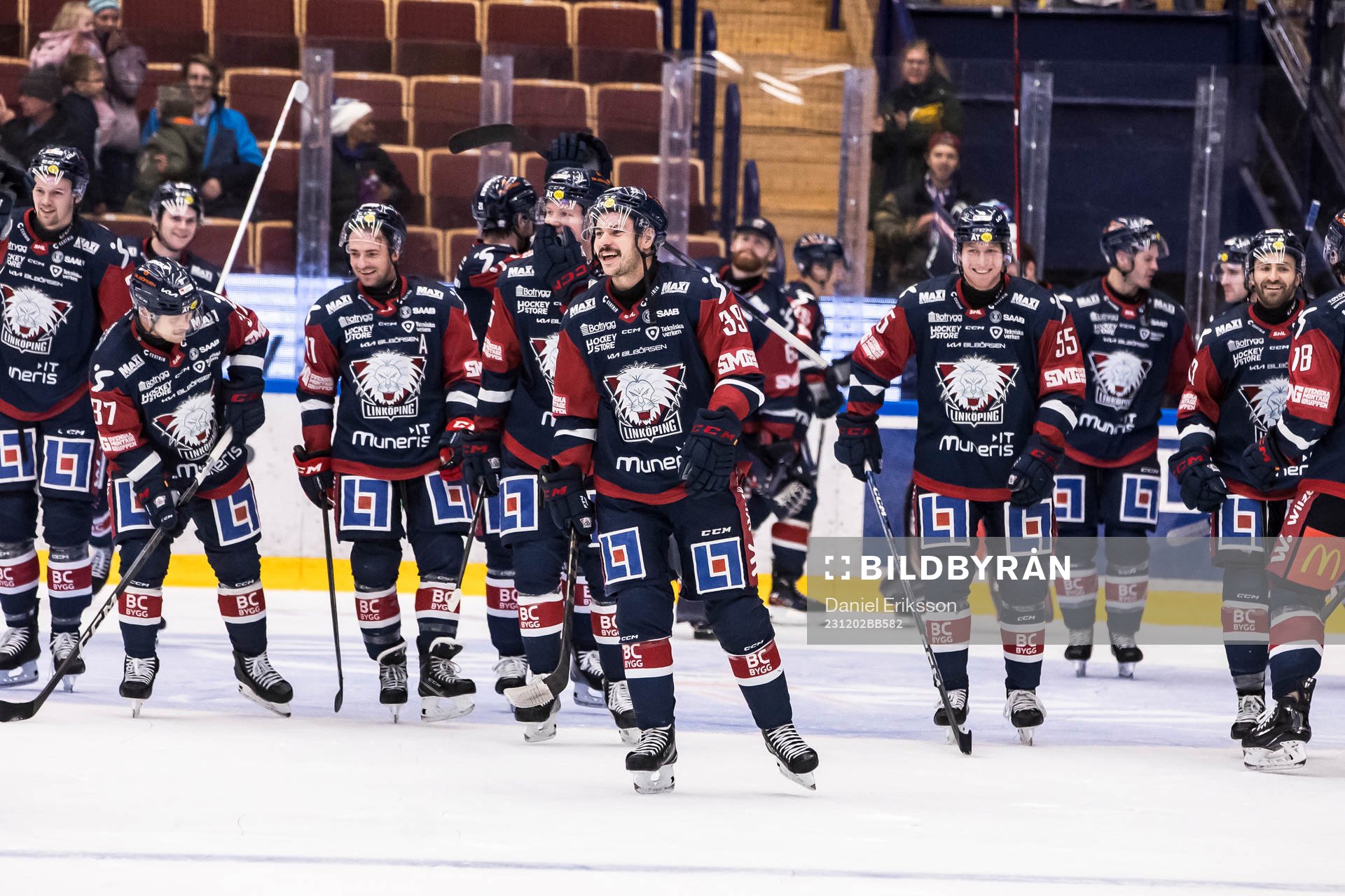 Linköpings spelarna jublar