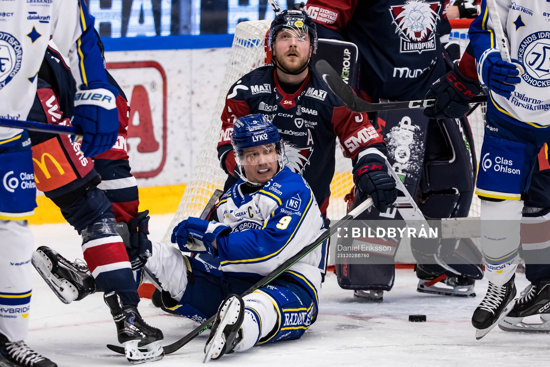 Leksands Patrik Zackrisson och Linköpings Linus Hultström