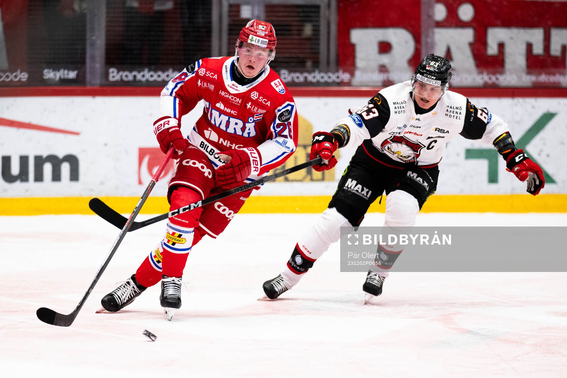 Timrås Simon Forsmark och Malmö Redhawks Fredrik