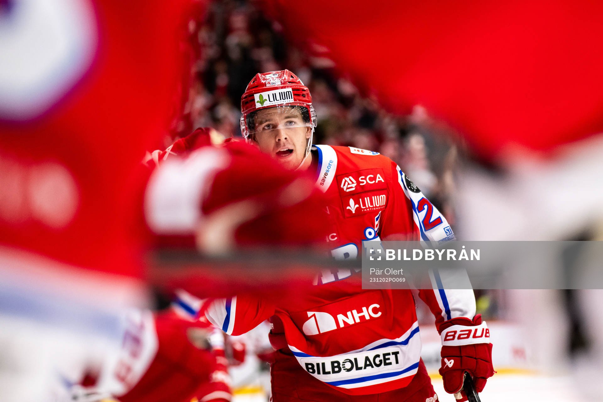 Timrås Filip Hållander jublar